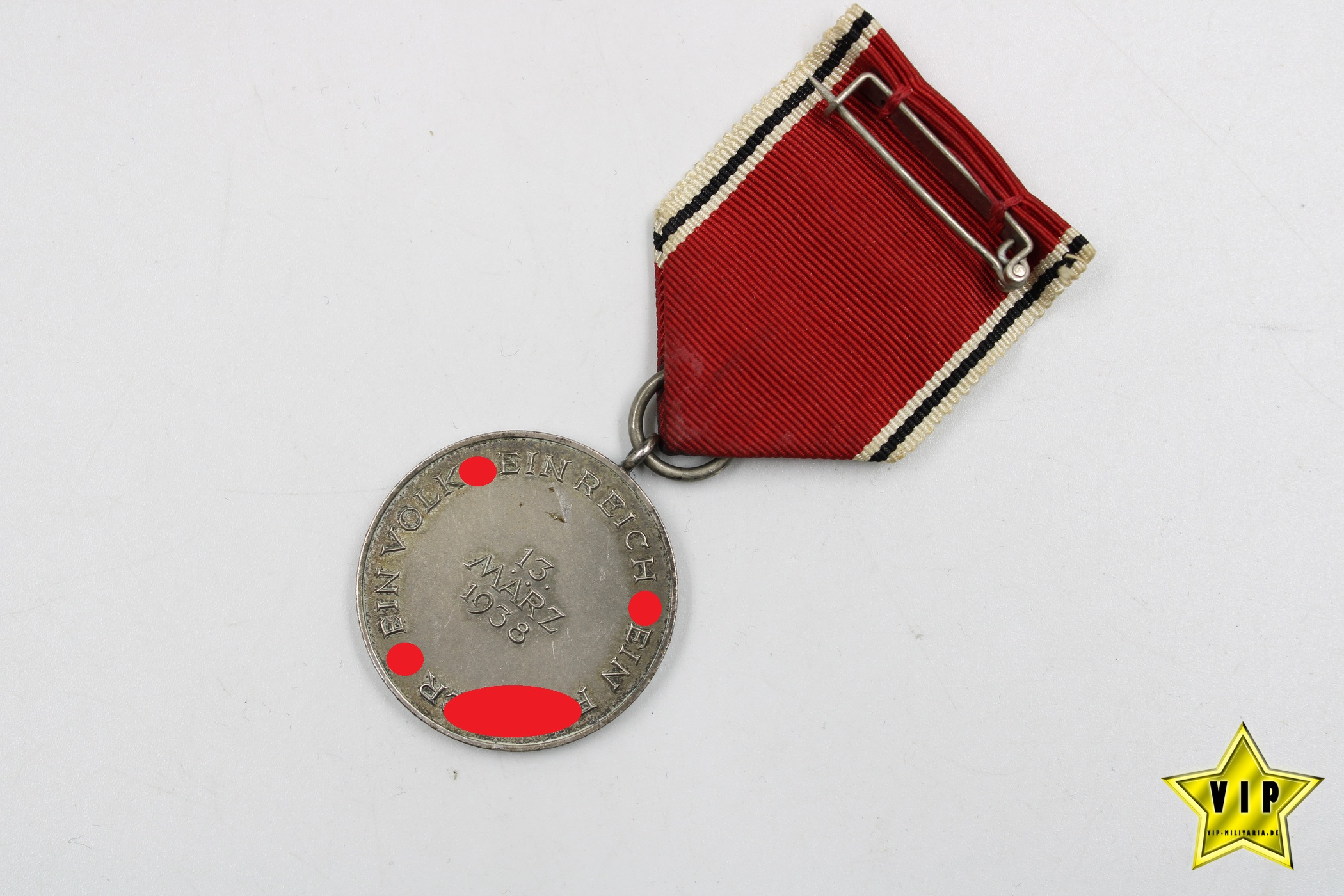 Anschluss Medaille 13. März 1938 Österreich am Trageband