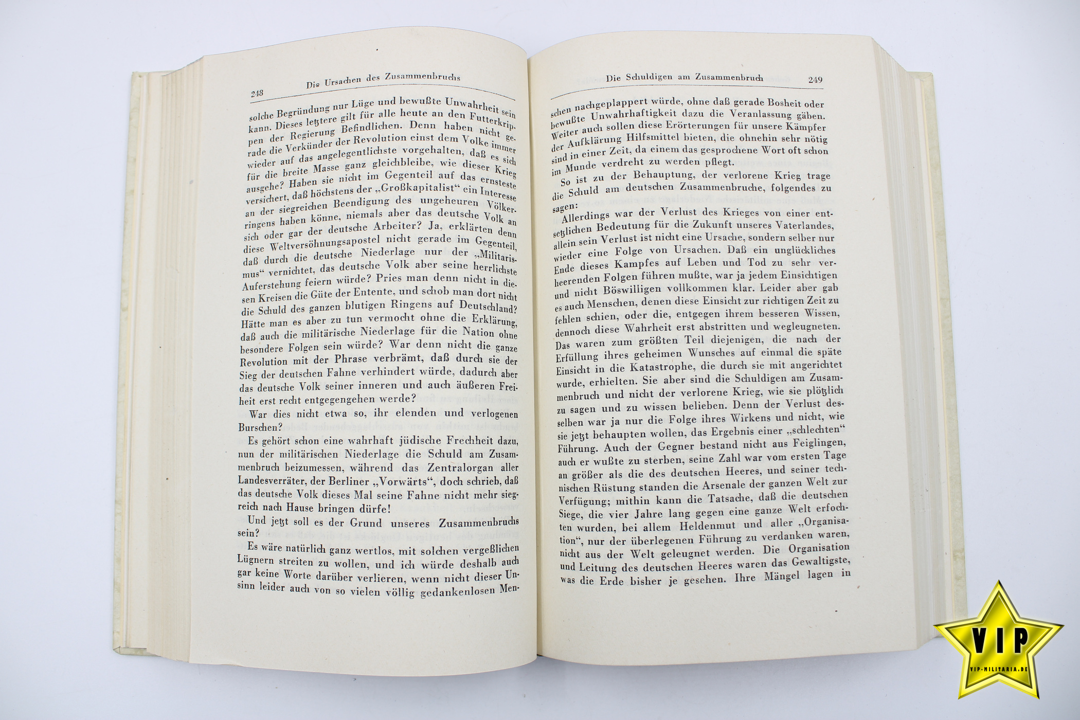 Mein Kampf 1942 in Lateinschrift mit blanko Widmung Seite