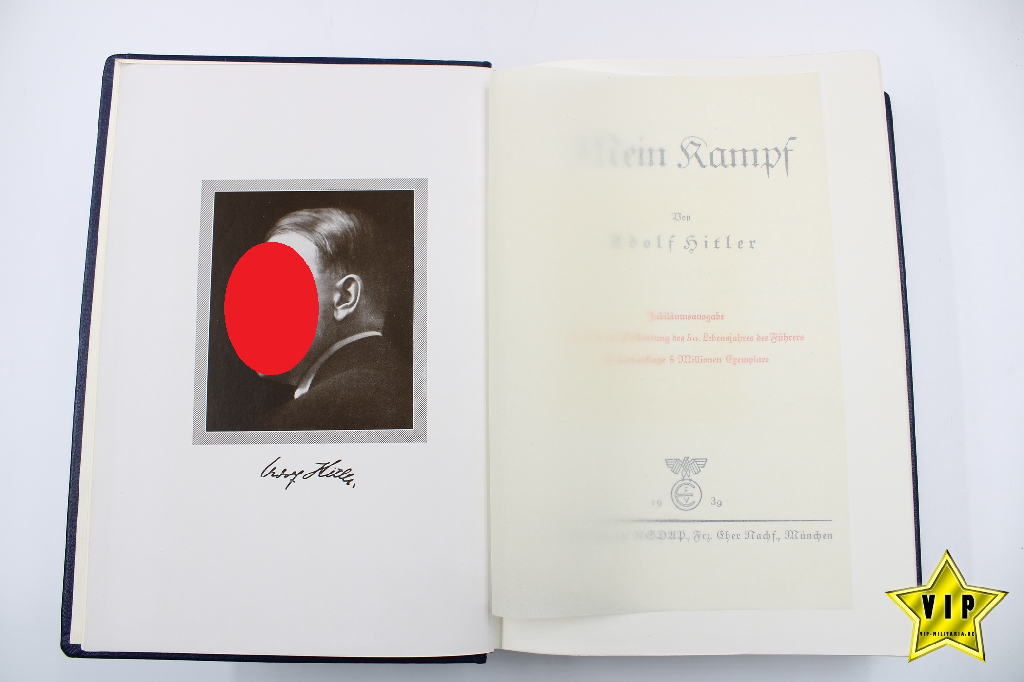 Mein Kampf Jubiläumsausgabe 50. Geburtstag 1939 im Schuber