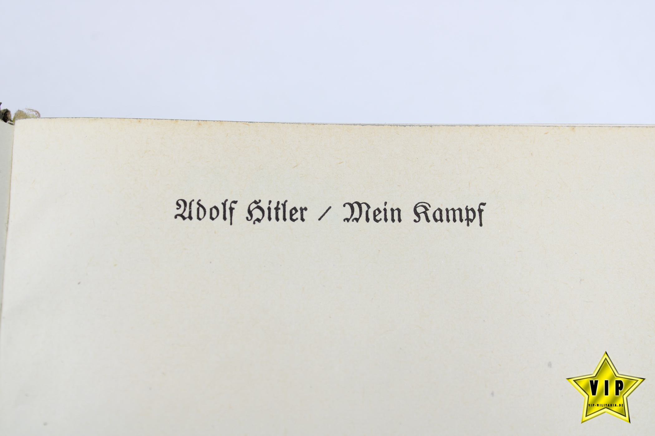 Mein Kampf 1941 Hochzeitsausgabe mit Stadtwappen aus Karlsruhe/Fidelitas mit Widmung