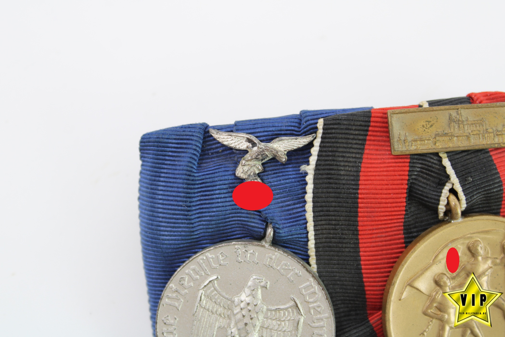 Wehrmachtspange Luftwaffe Anschlussmedaille + Wehrmacht Dienstauszeichnung 4 Jahre