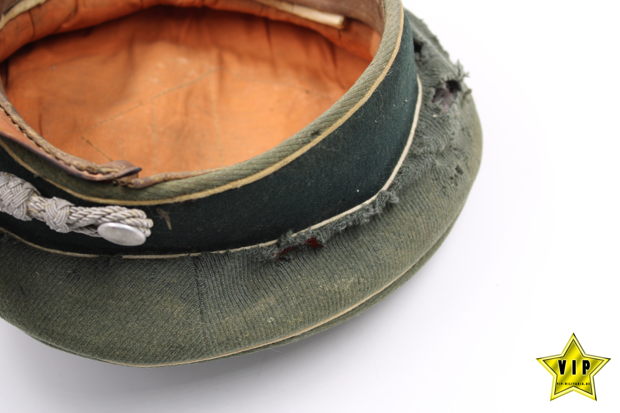 Infanterie Offizier Schirmmütze Dachbodenfund