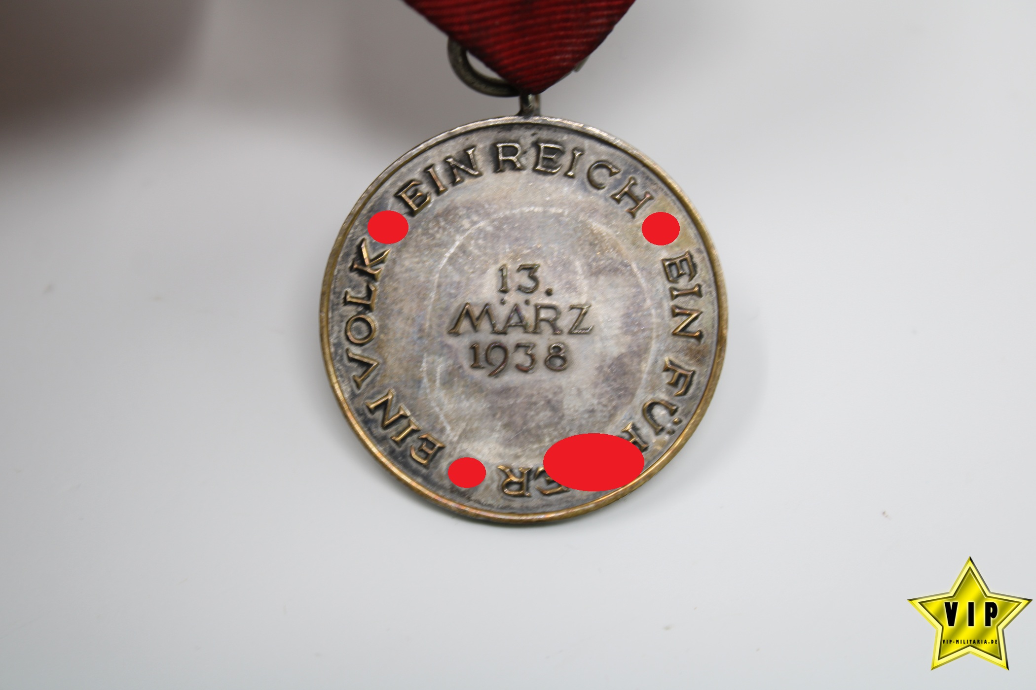 Anschluss Medaille 13. März 1938 Österreich im Verleihungsetui