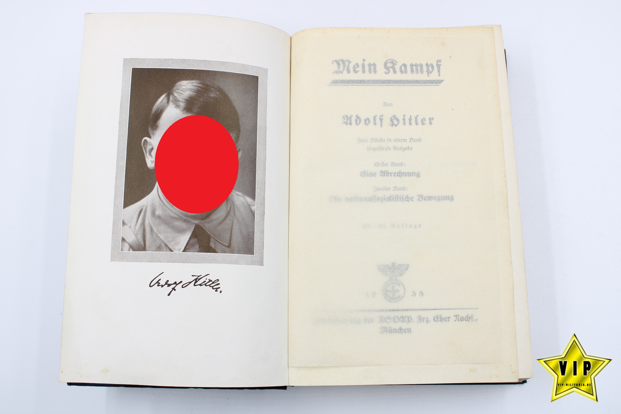 Mein Kampf 1938 mit Widmung