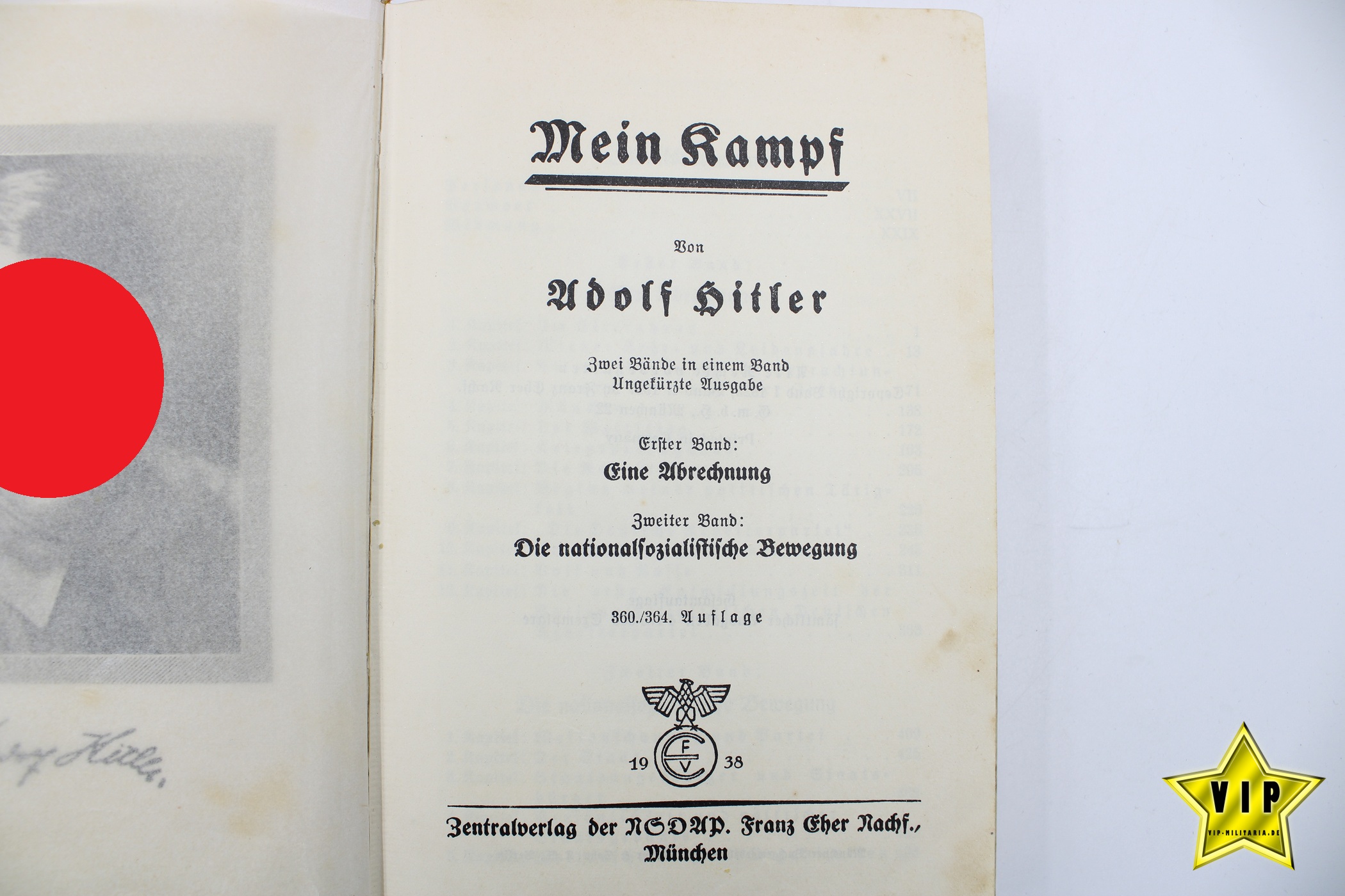 Mein Kampf 1938 mit Goldschnitt