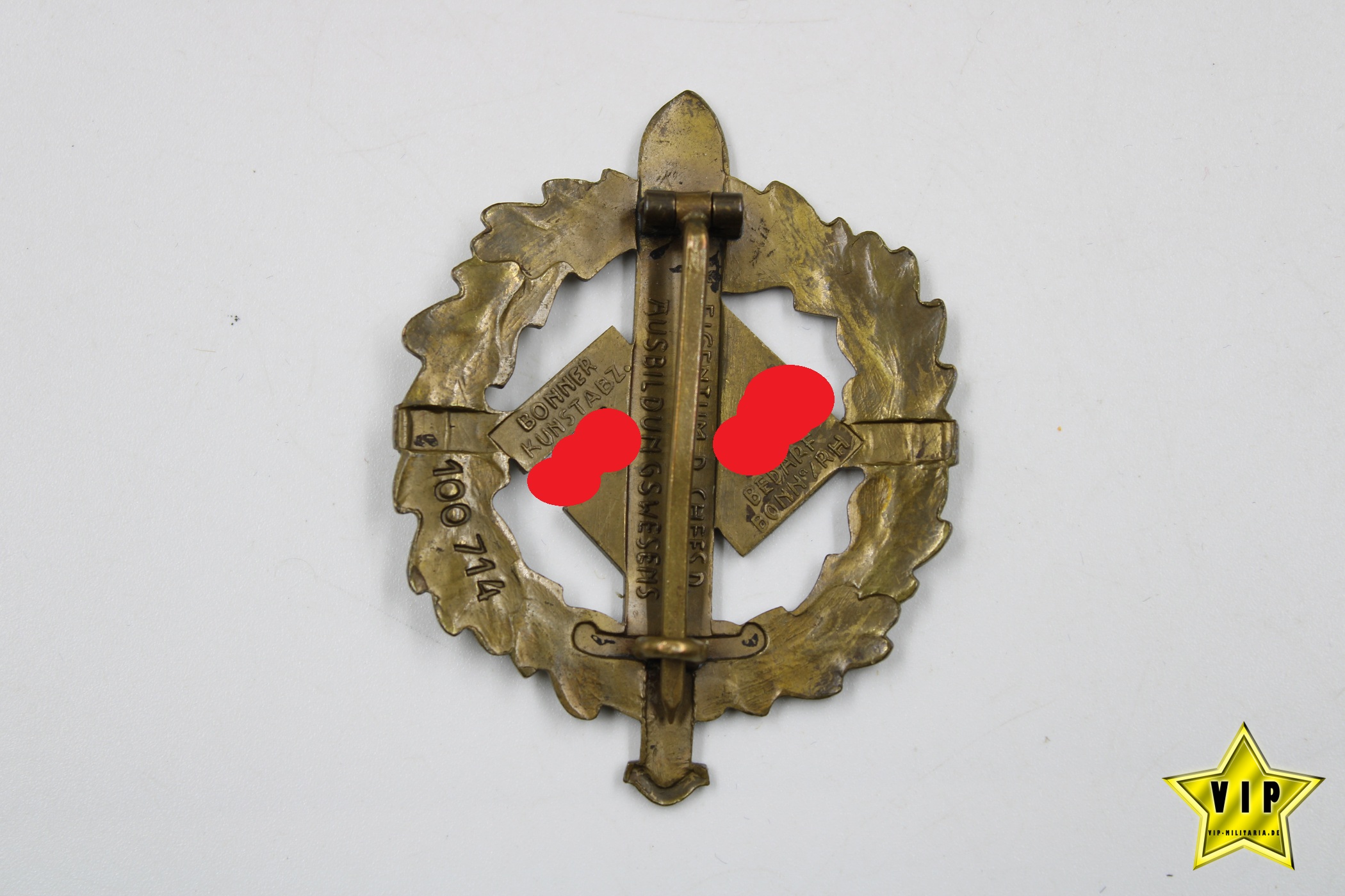 SA Sportabzeichen in Bronze Mitgliedsnummer 100714