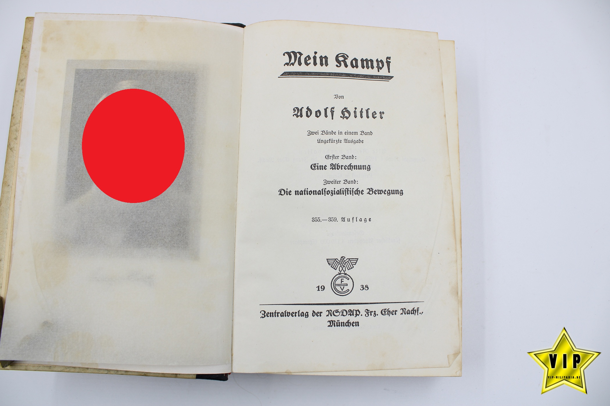 Mein Kampf 1938 mit Goldschnitt