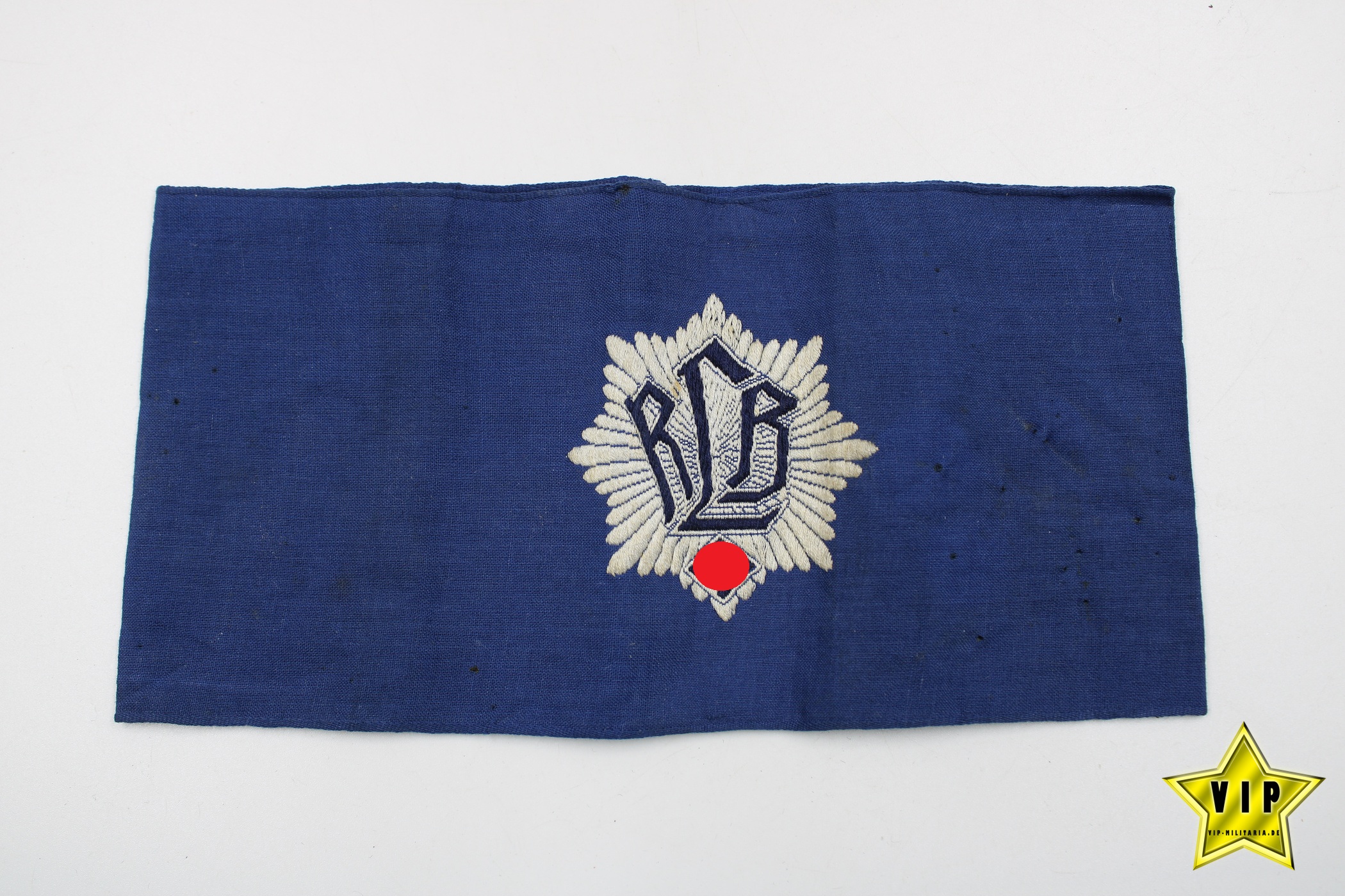 Reichsluftschutz Armbinde gestickte Variante GES.GESCH.