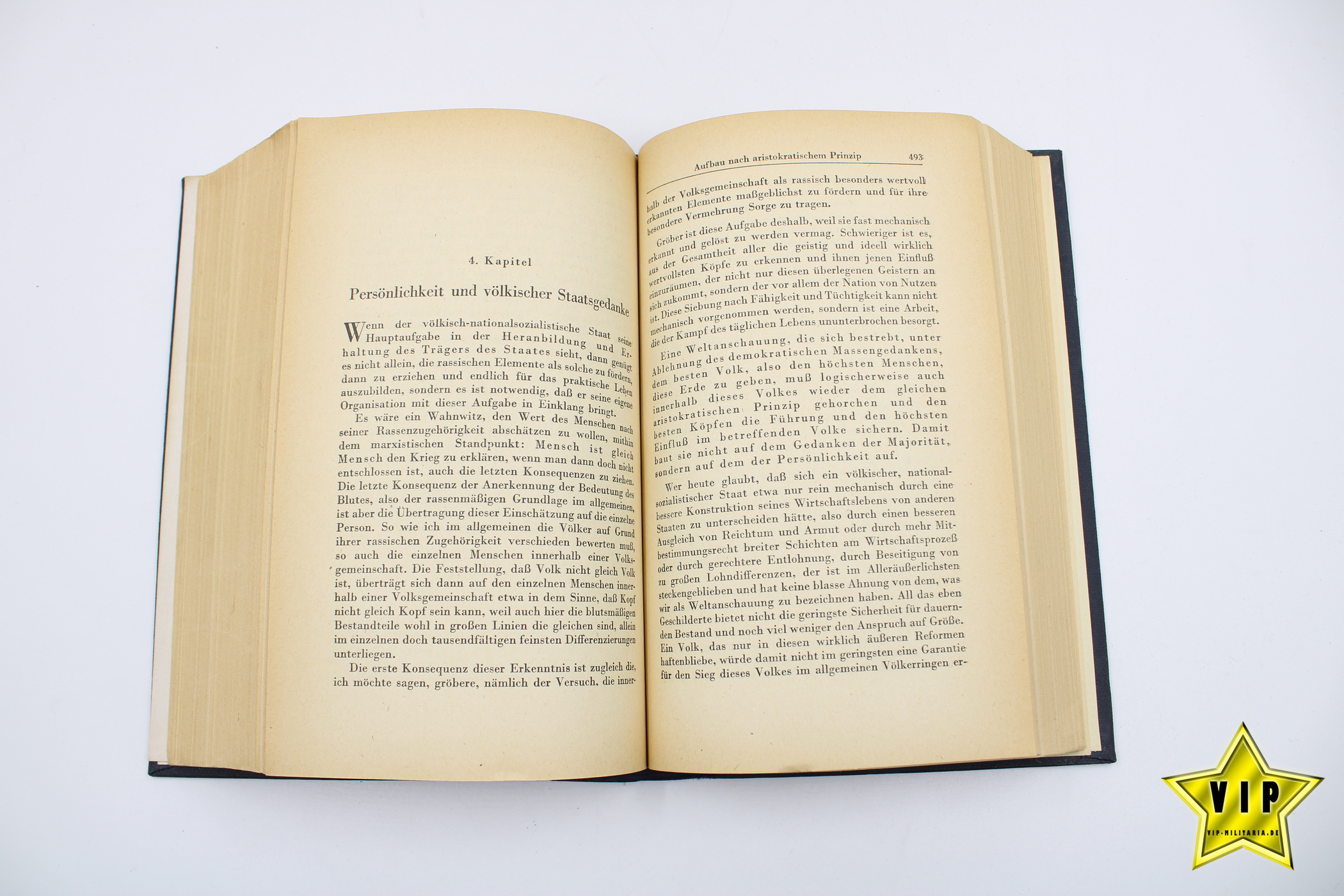 Mein Kampf 1944 späte letze Volksausgabe in Lateinschrift mit Widmung