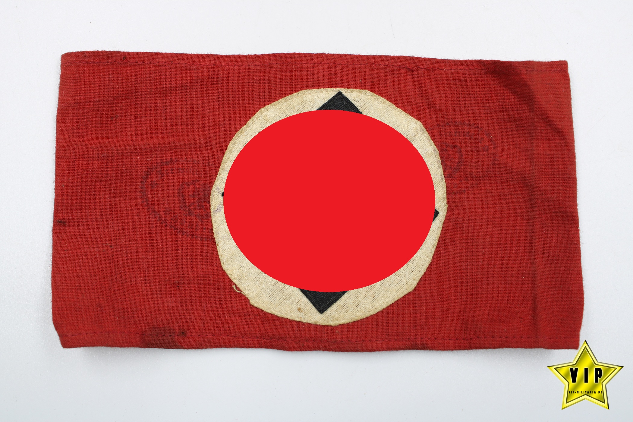NSDAP Armbinde der Partei mit Truppenstempel 