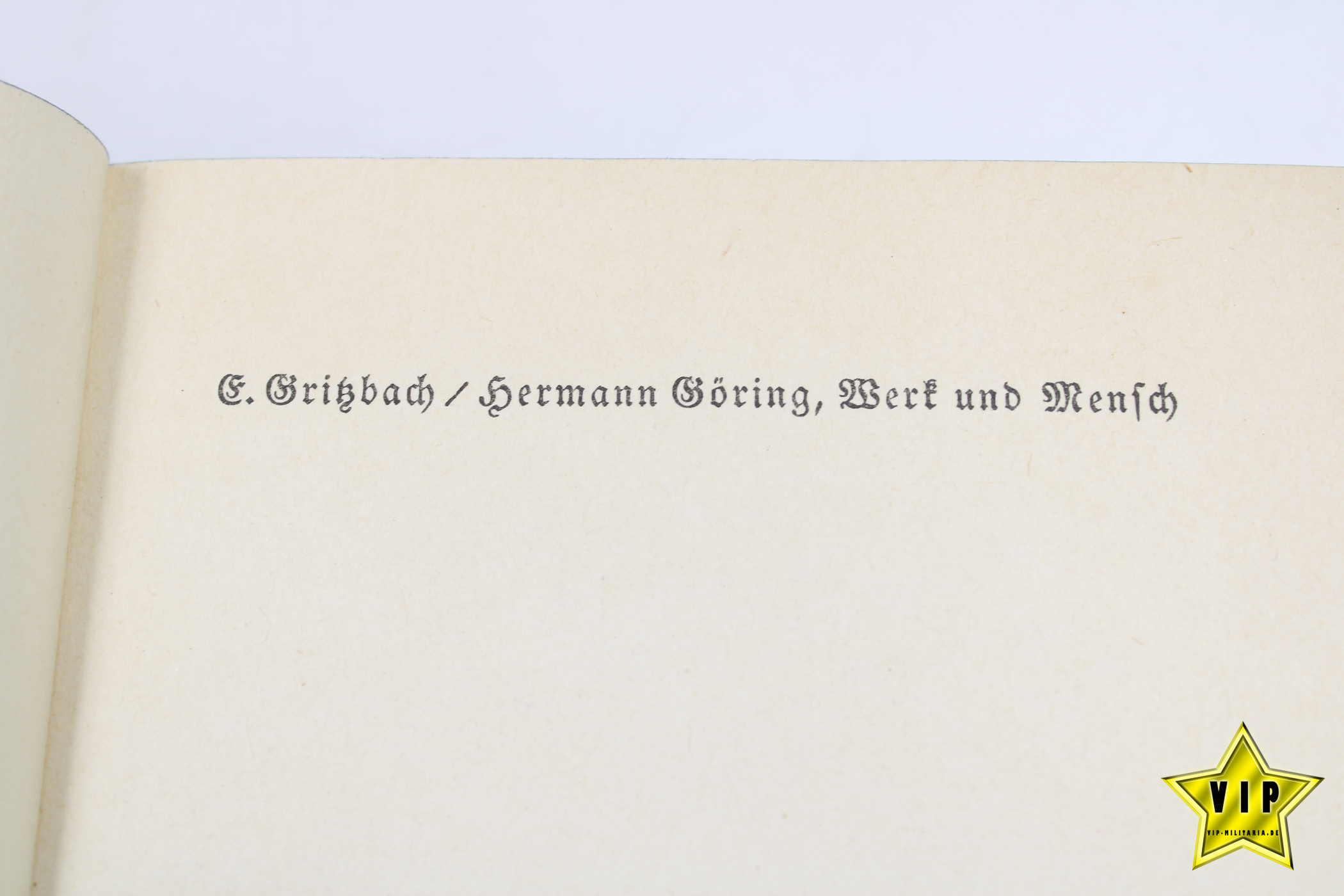 Hermann Göring Werk und Mensch 1939