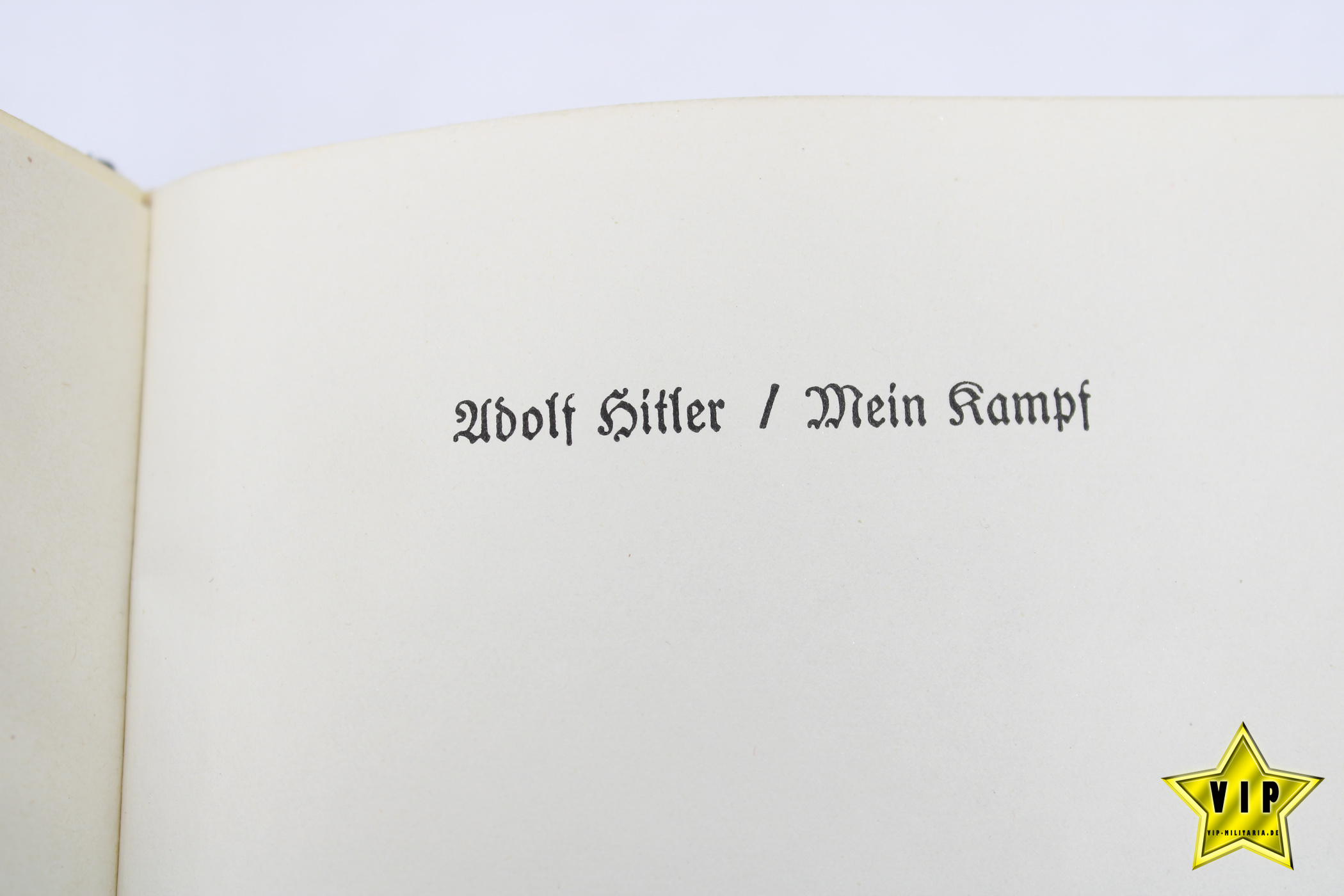 Mein Kampf 1938 Hochzeitsausgabe aus Daaden mit Widmung und Goldschnitt