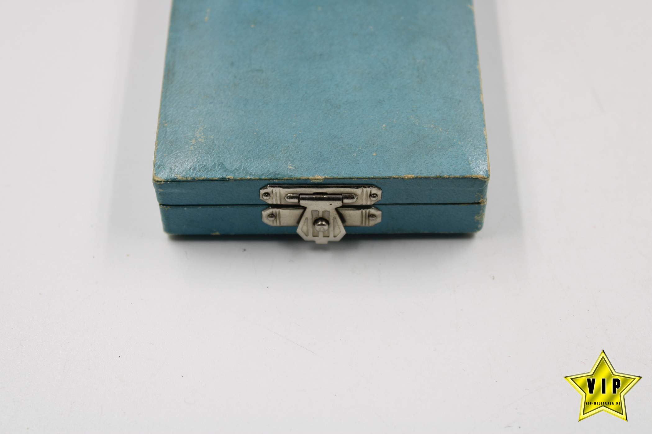 Treudienstabzeichen der Bayerischen Industrie im Etui mit Miniatur in Silber