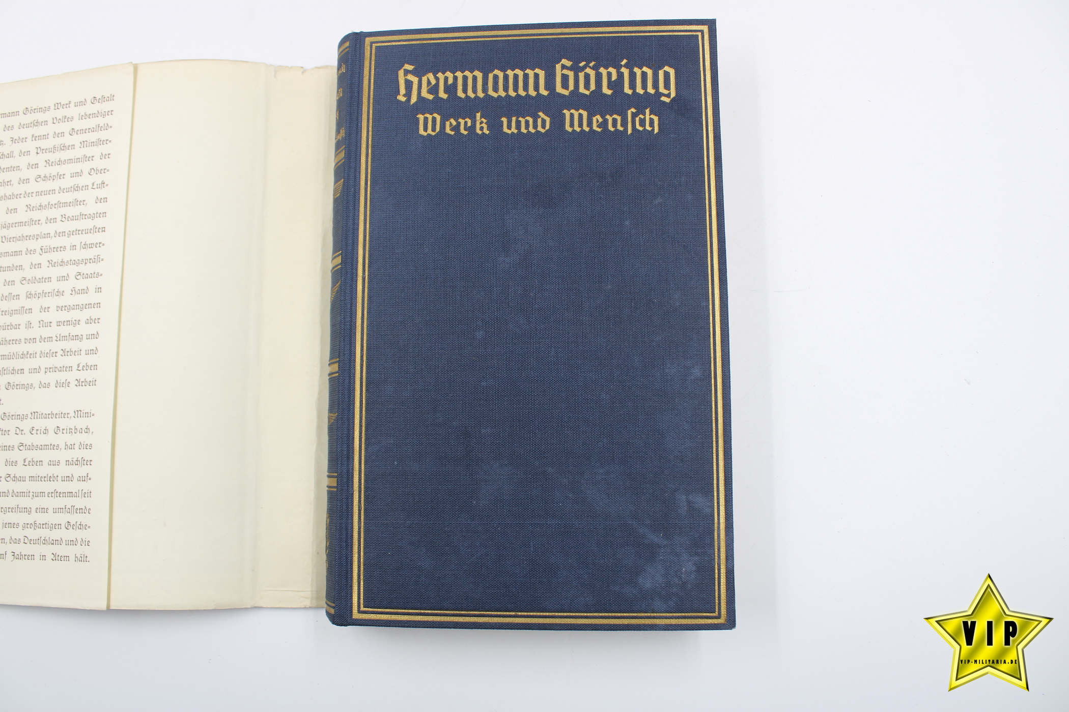 Hermann Göring Werk und Mensch 1940 mit Schutzumschlag
