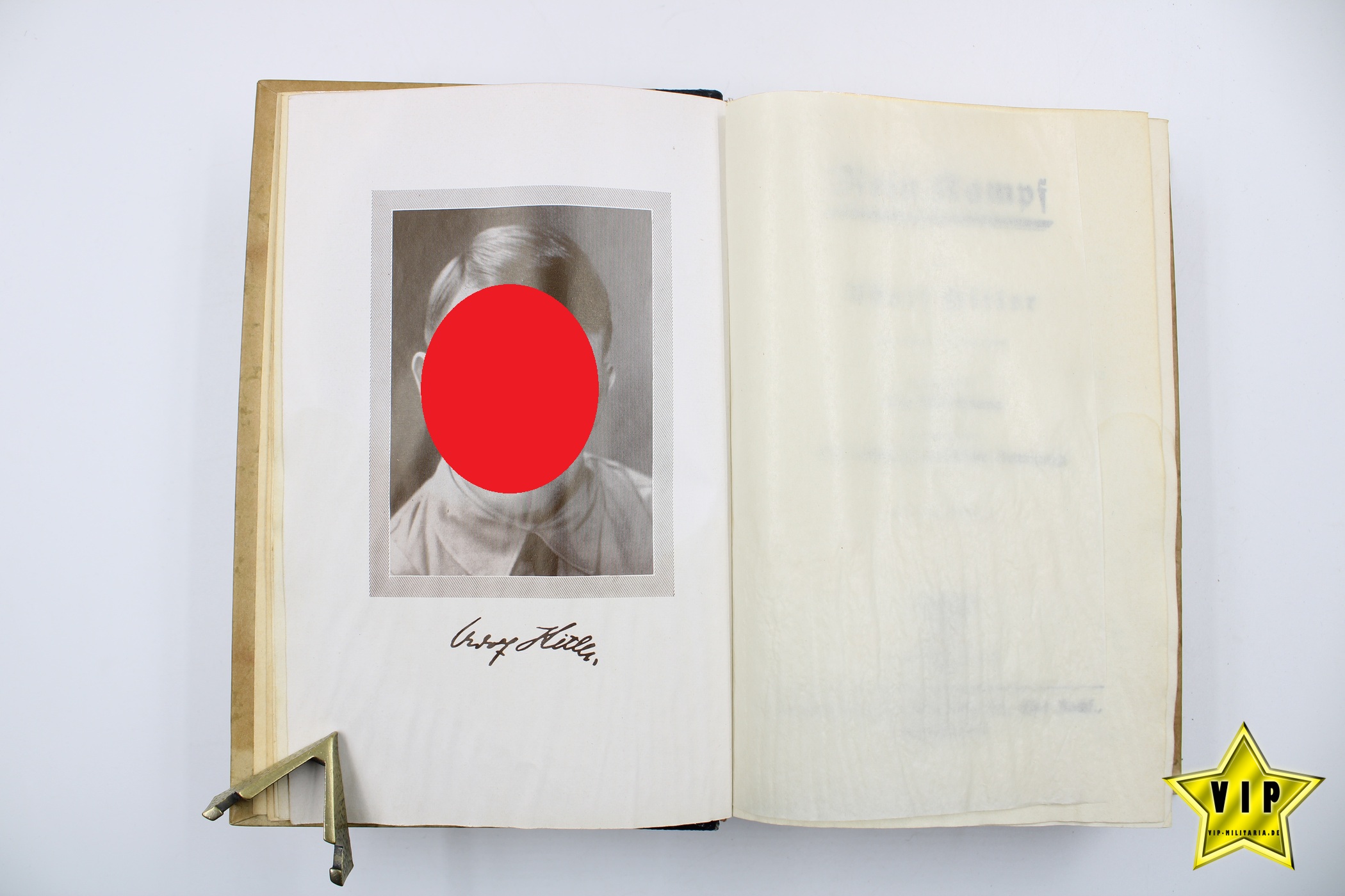 Mein Kampf 1937 Hochzeitsausgabe mit Widmung der Stadt Pasing