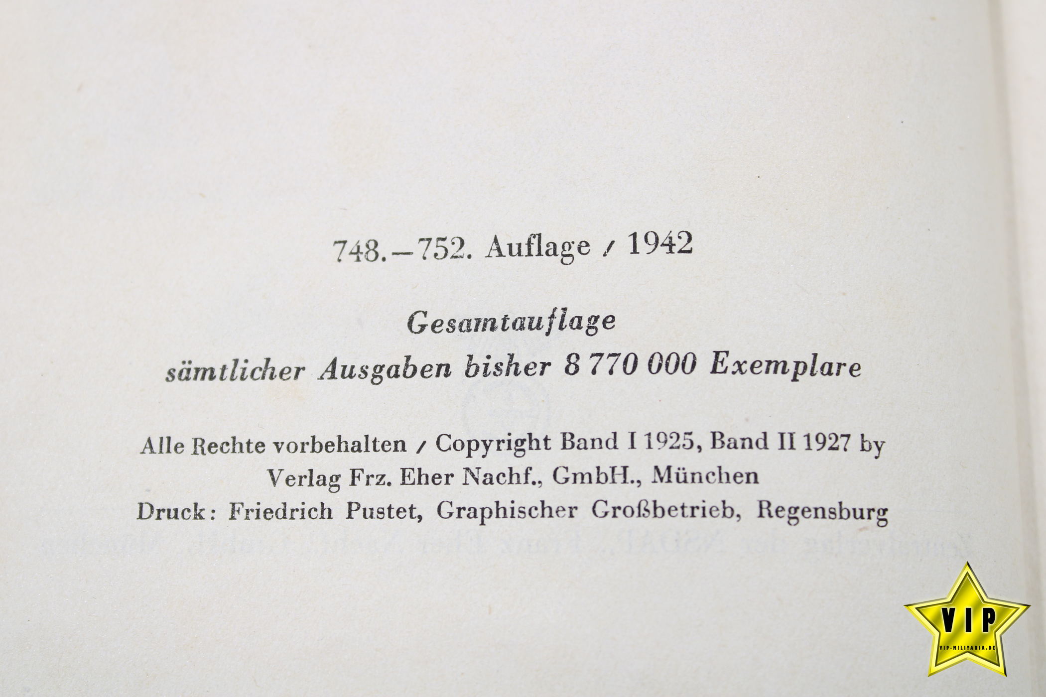 Mein Kampf 1942 in Lateinschrift