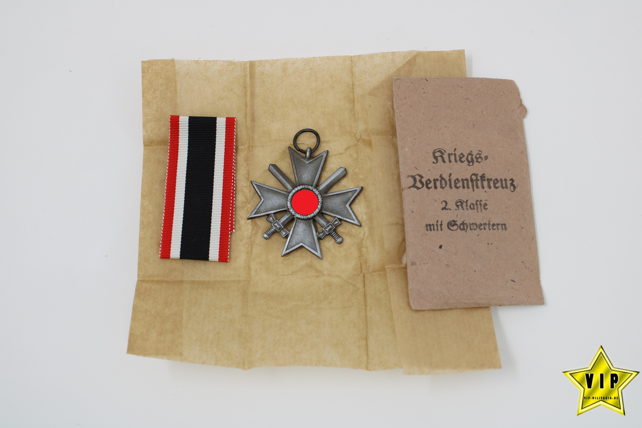 Kriegsverdienstkreuz 2. Klasse mit Schwerter + Tüte