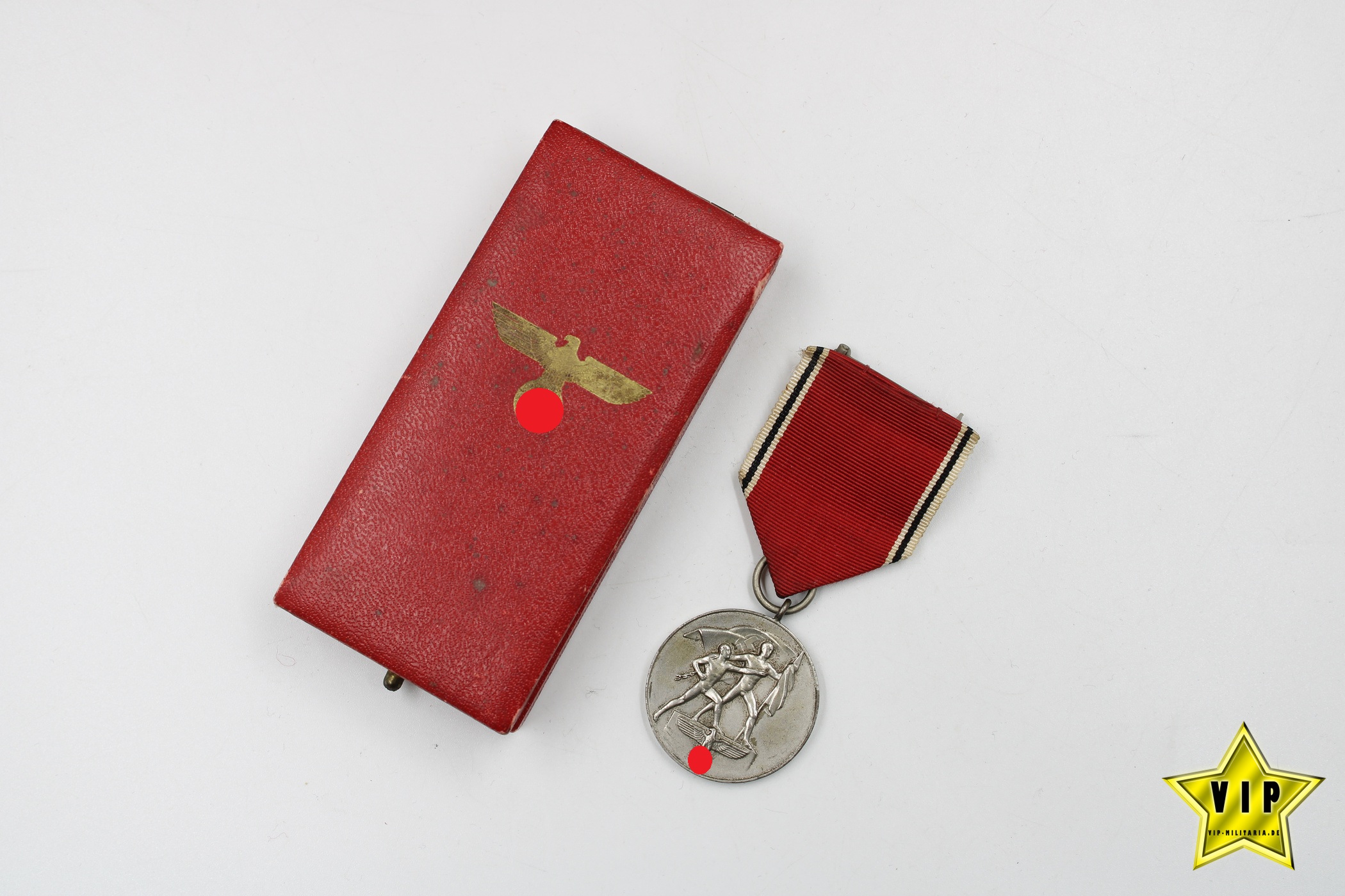 Anschluss Medaille 13. März 1938 Österreich im Verleihungsetui 