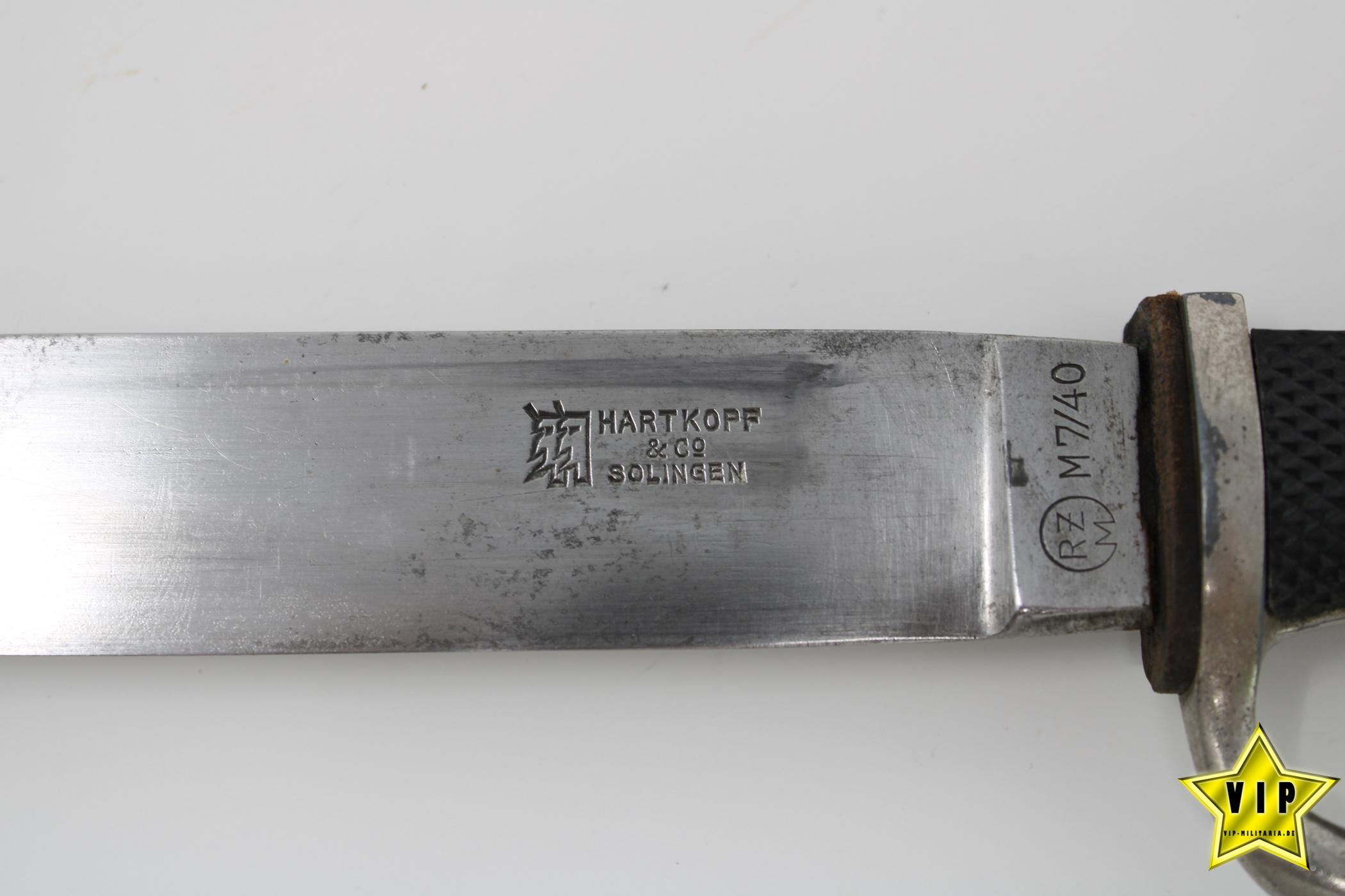 HJ FAHRTENMESSER DOPPELHERSTELLER RZM M 7/40 Hartkopf & Co., Solingen