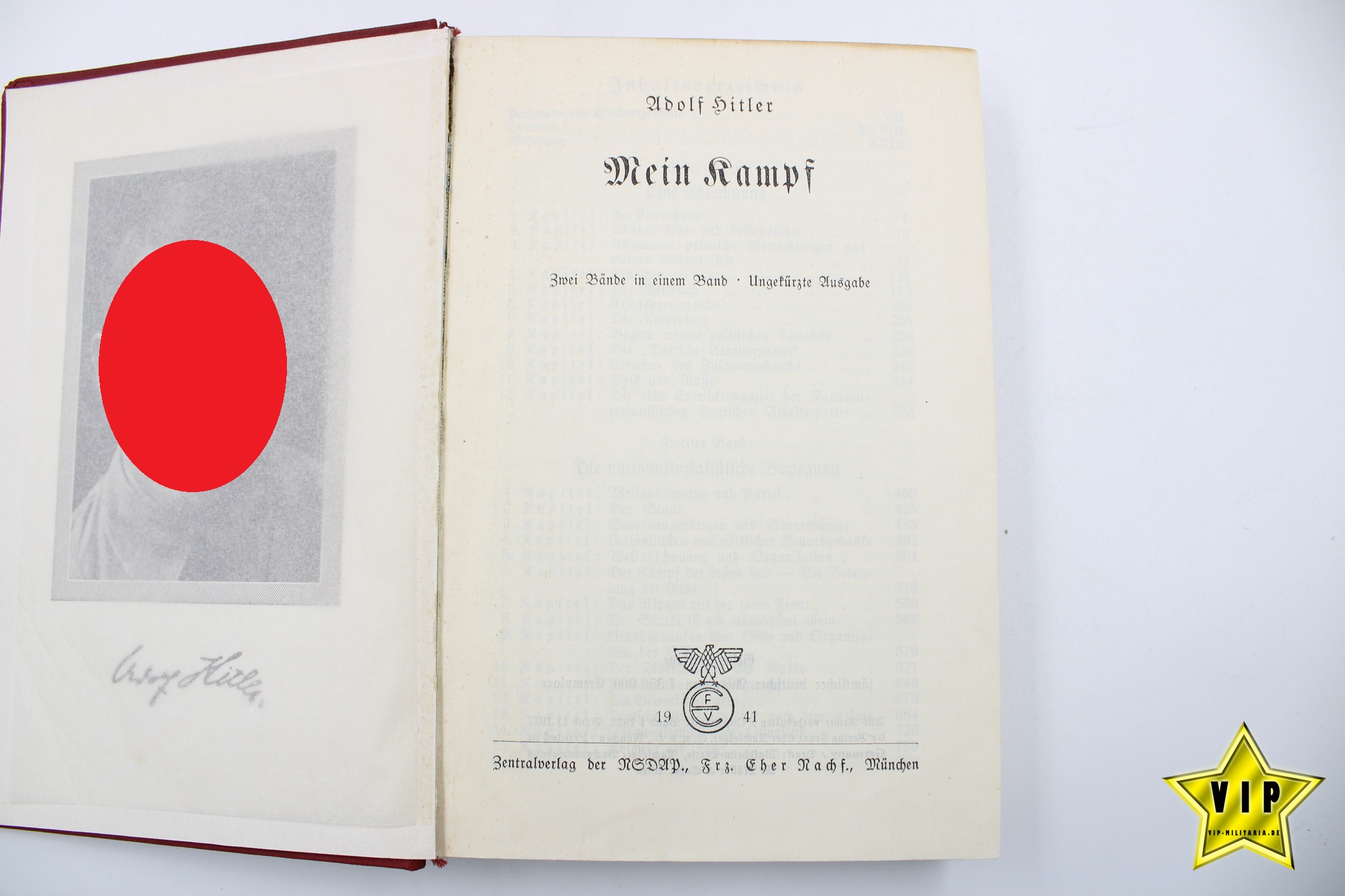 Mein Kampf rote Tornister Ausgabe 1941 Taschenbuch 