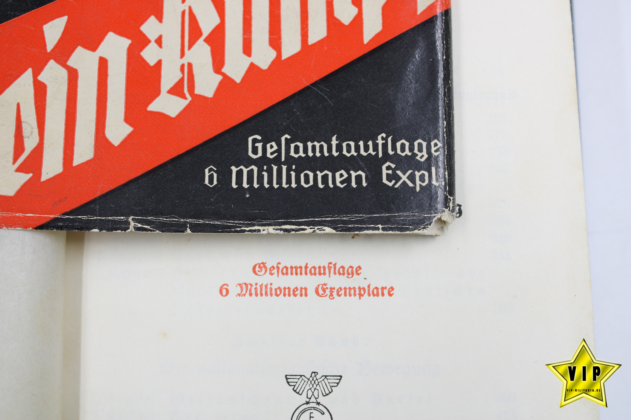 Mein Kampf 1940 Jubiläumsausgabe mit Schutzumschlag 