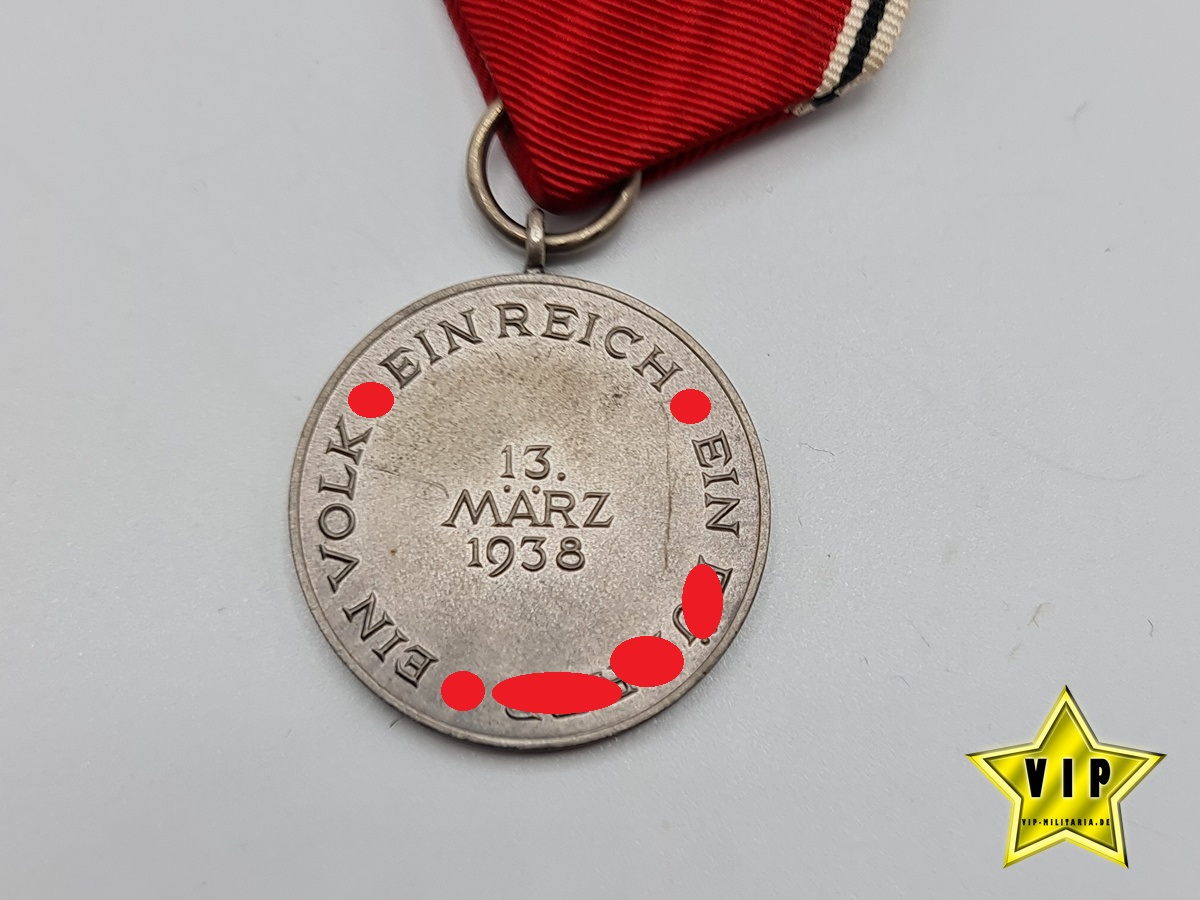 Anschluss Medaille 13. März 1938 Österreich im Etui Anschluss Medaille 13. März 1938 Österreich im Etui