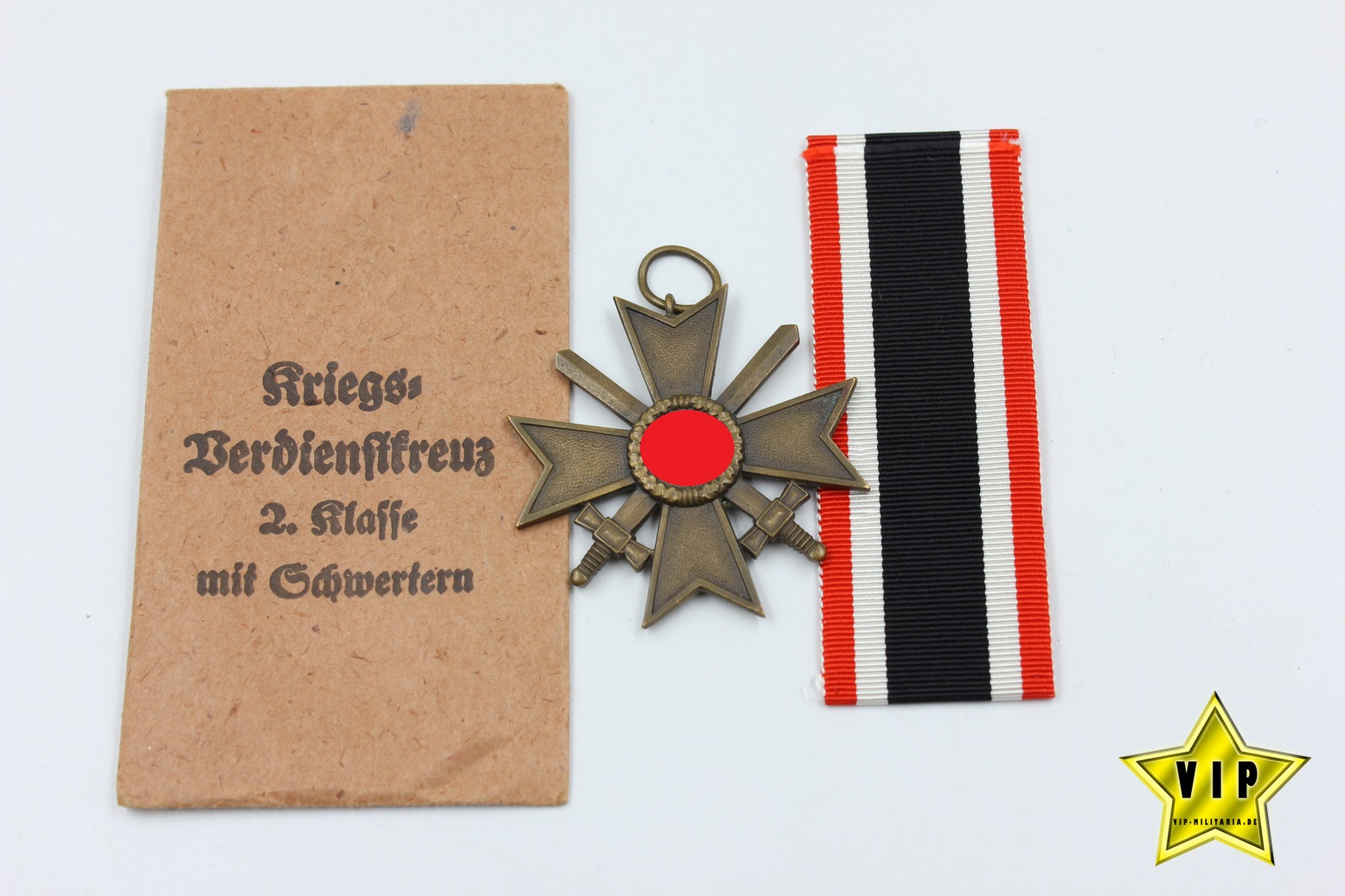Kriegsverdienstkreuz 2. Klasse 1939 in Tüte