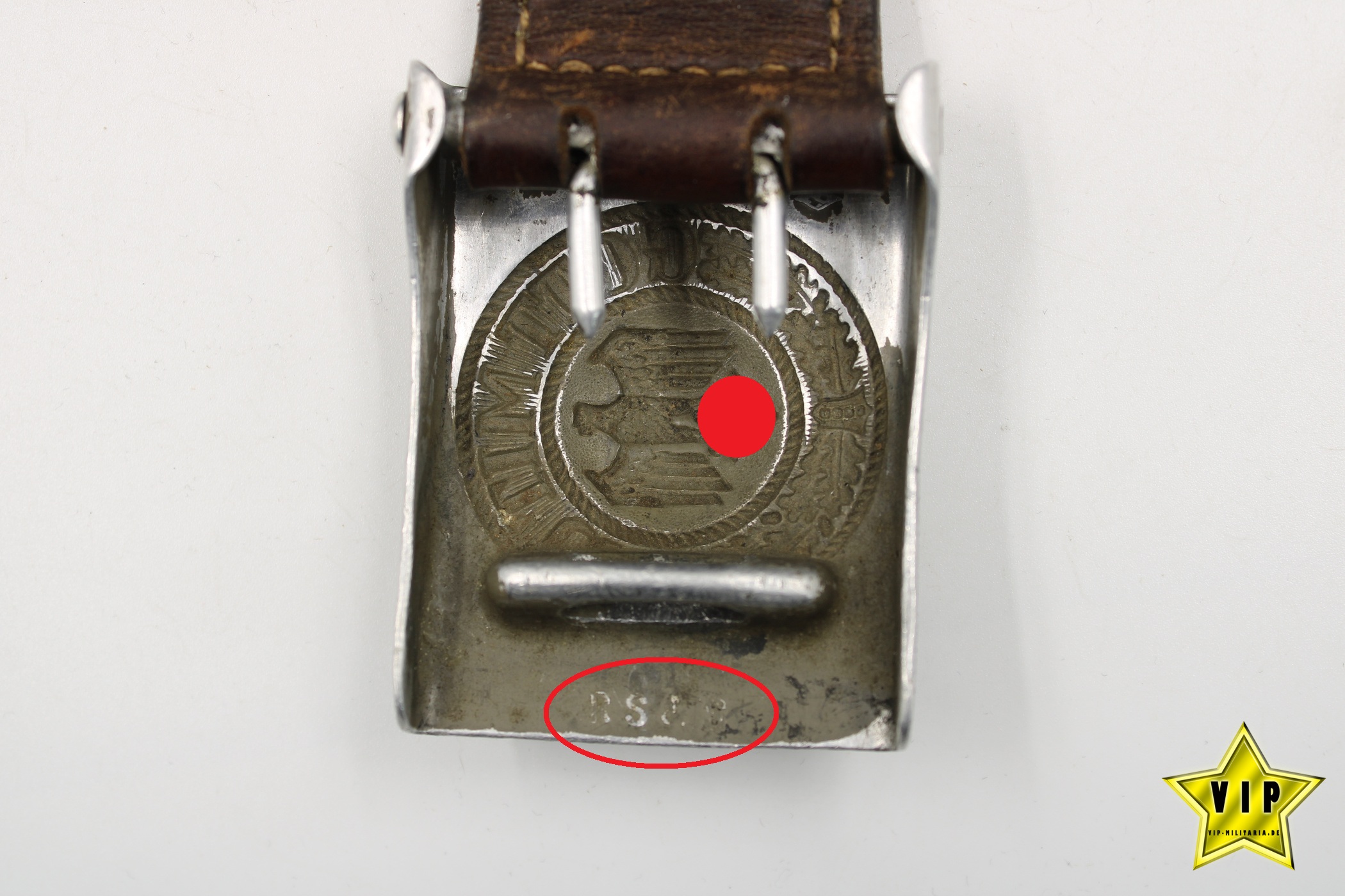 Wehrmacht Heer Koppelschloss mit Hersteller und Einheit