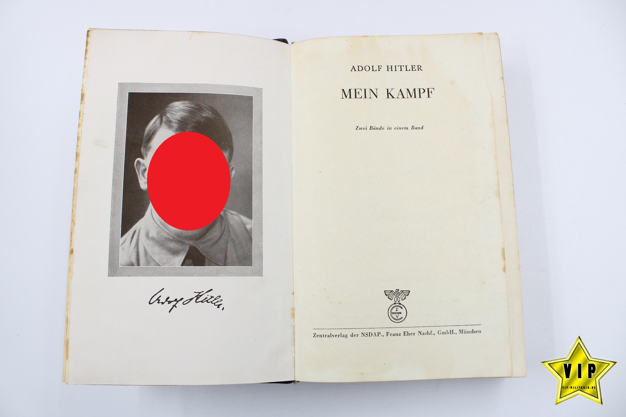Mein Kampf 1942 Hochzeitsausgabe Immendorf-Würm in Lateinschrift