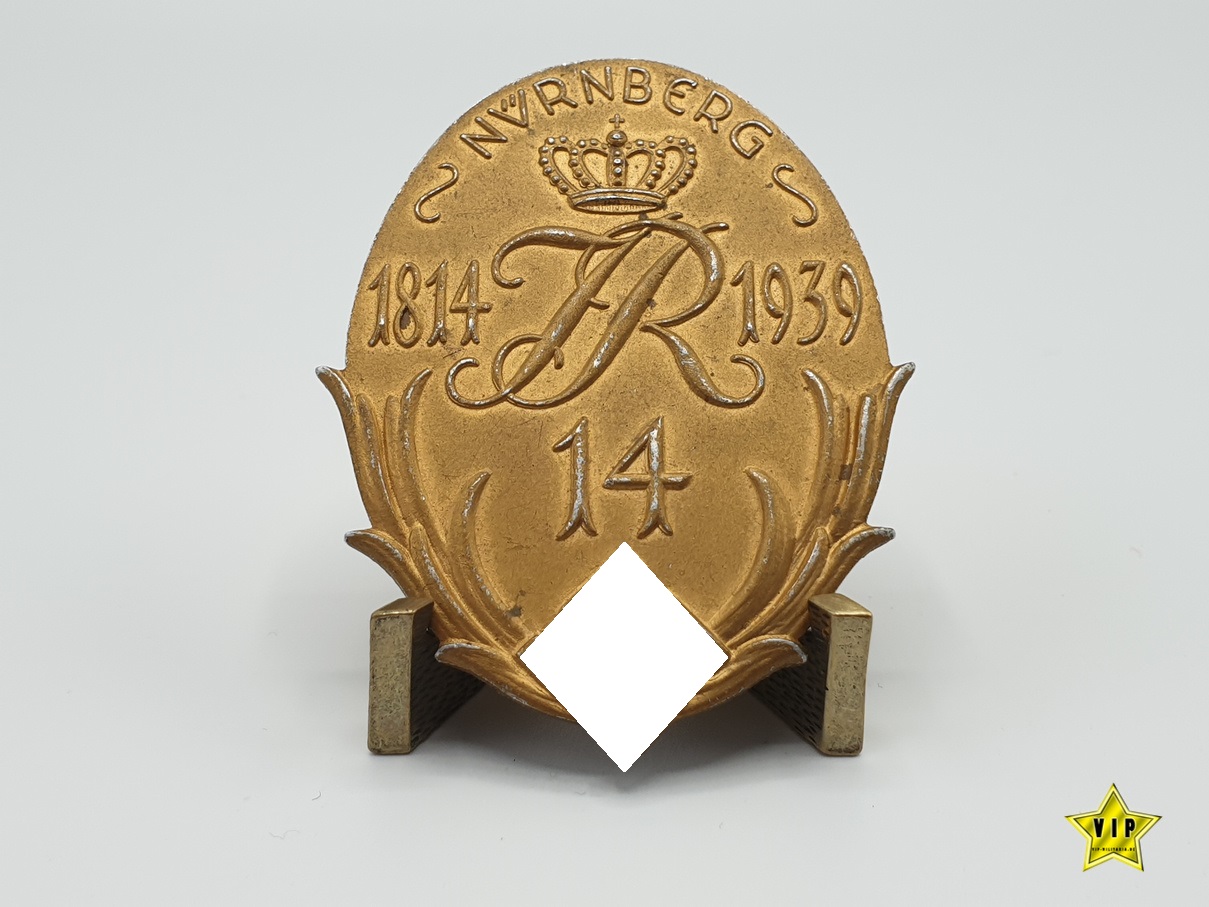 Jubiläumsabzeichen zur 125 Jahrfeier Infanterie Regiments Nr. 14, Nürnberg 1939