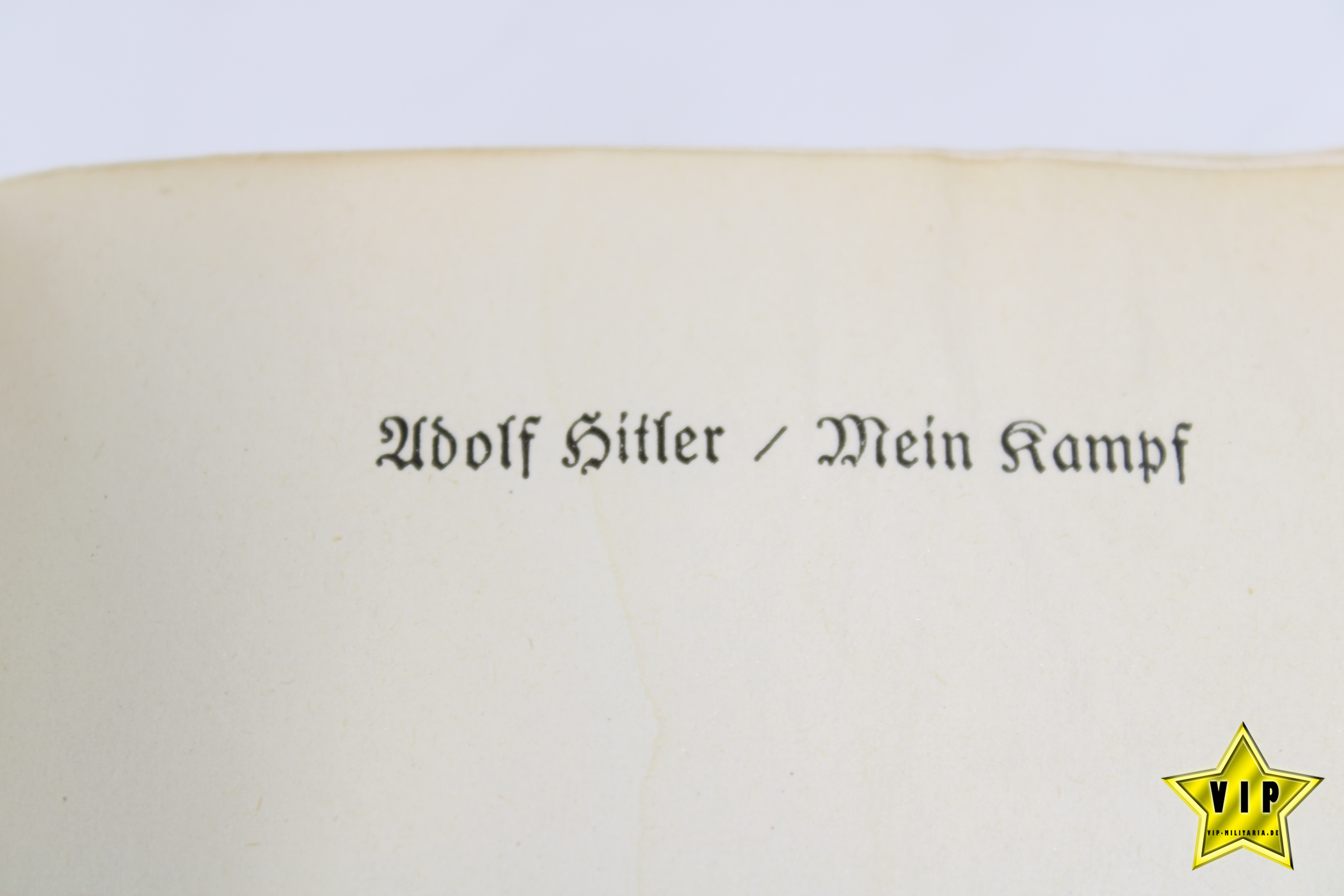 Mein Kampf 1939 Hochzeitsausgabe mit Widmung der Stadt Schlangen 