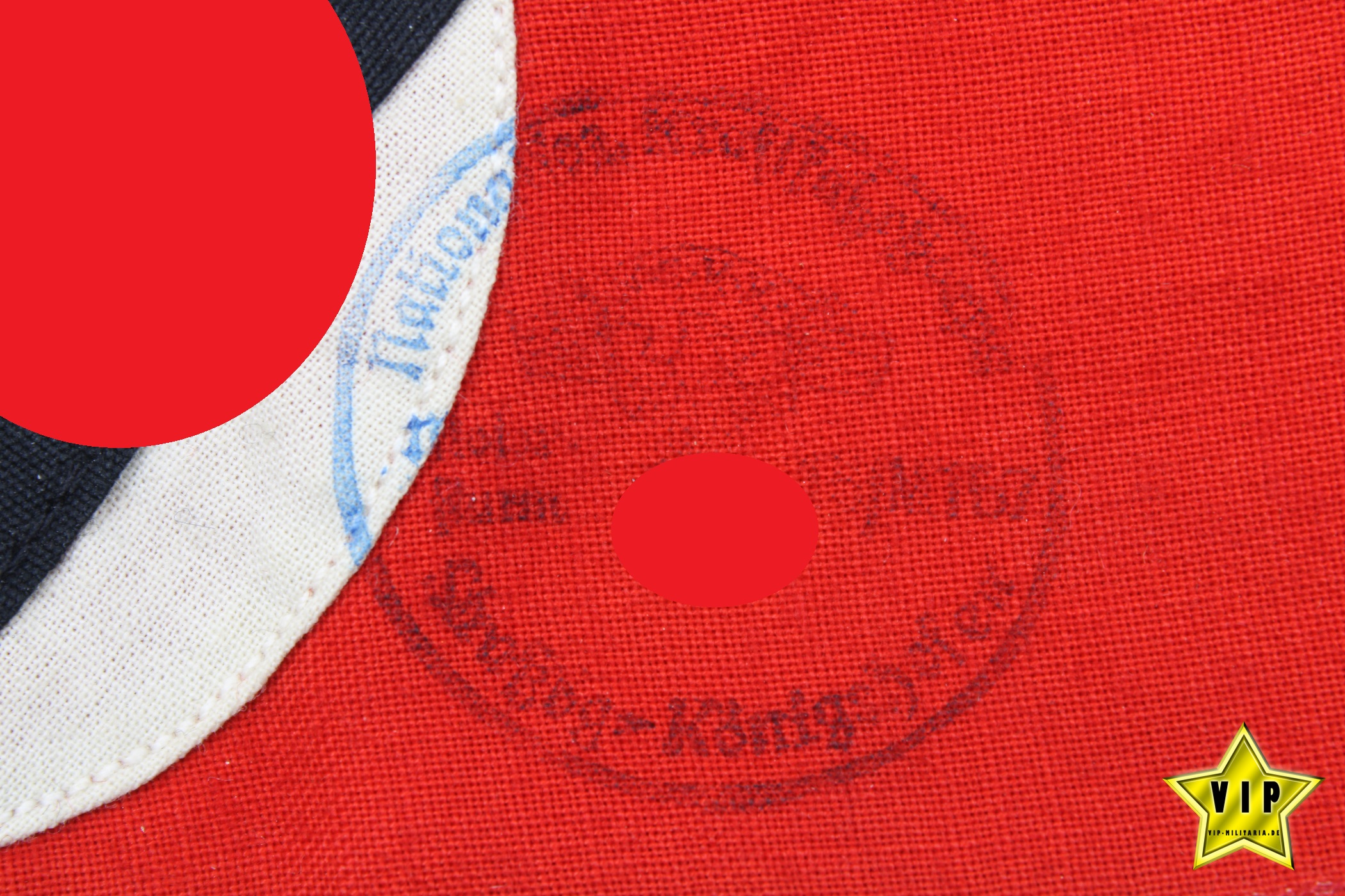 NSDAP Armbinde der Partei mit NSKK Truppenstempel