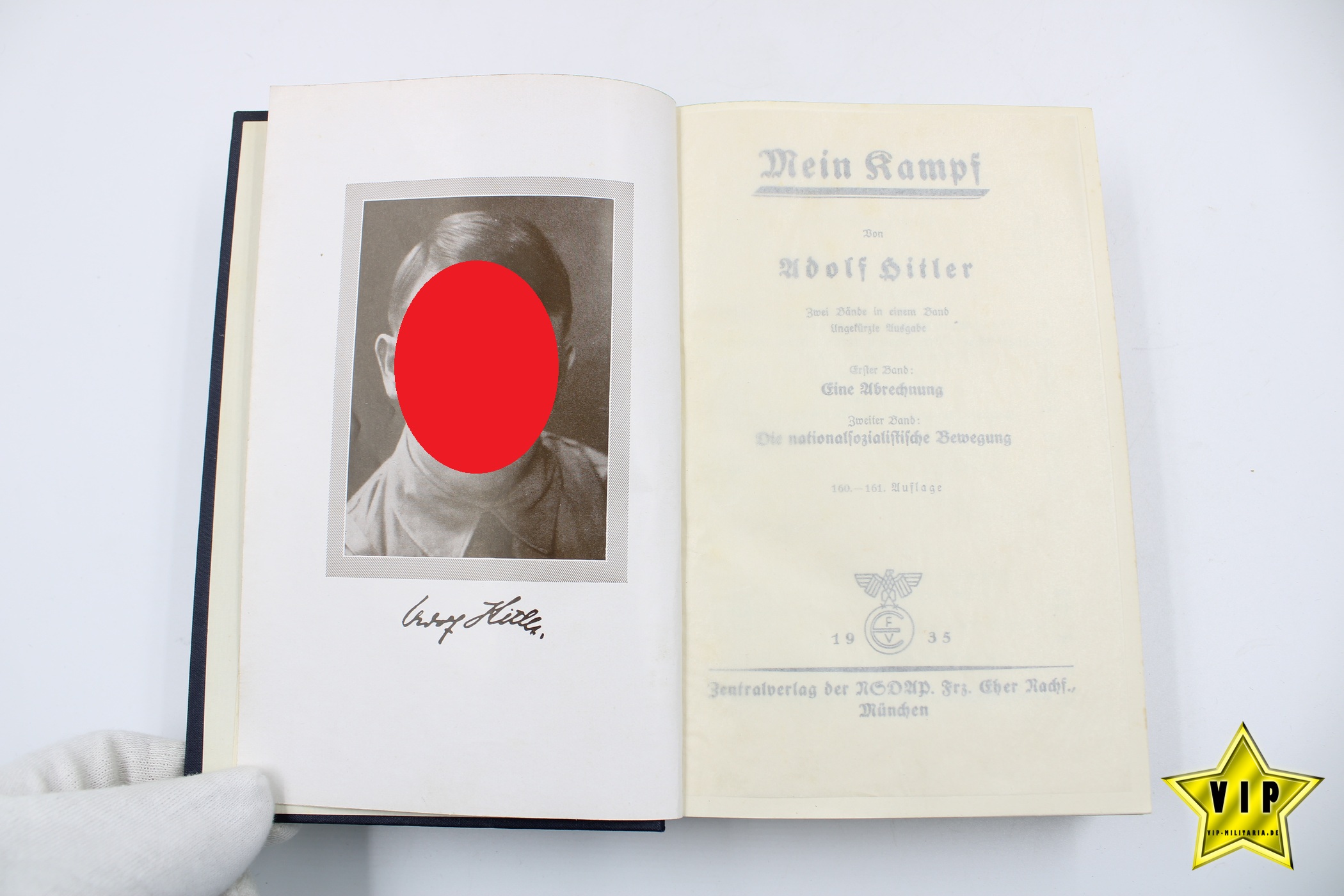 Mein Kampf 1935 Volksausgabe mit Schutzumschlag 