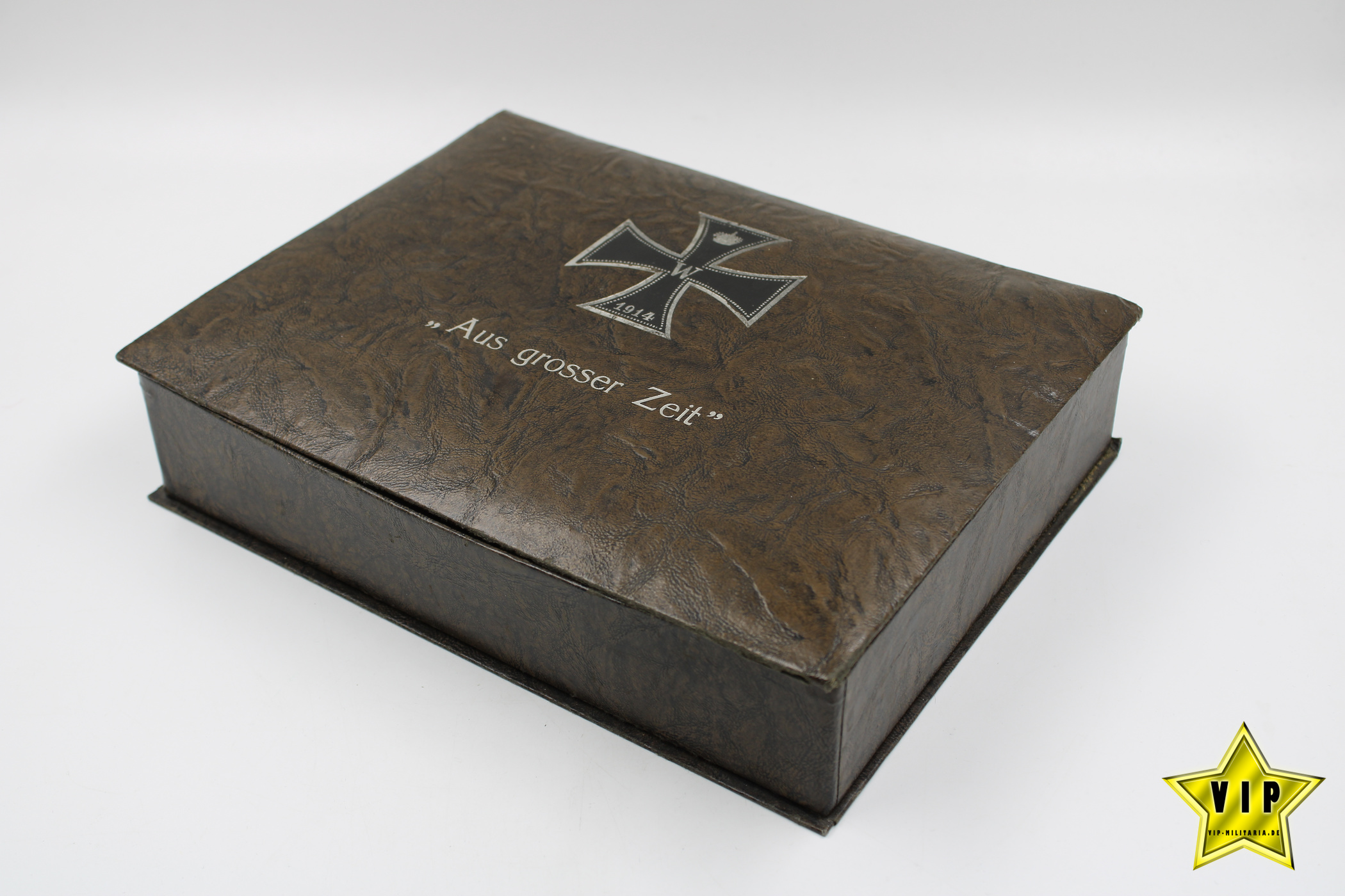 Aufbewahrungskiste Eisernes Kreuz 1914  "Aus grosser Zeit"