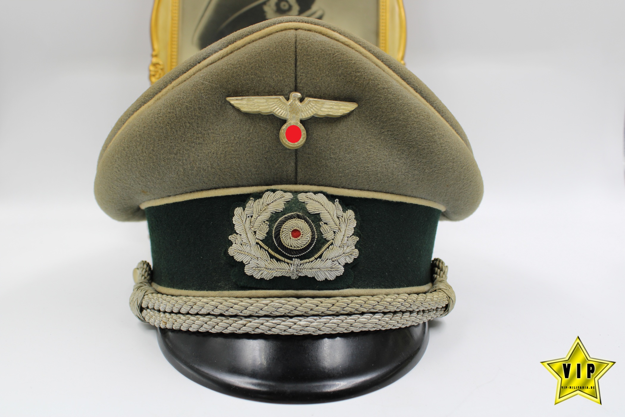 Infanterie Offizier Schirmmütze mit träger Bilder Bayreuth