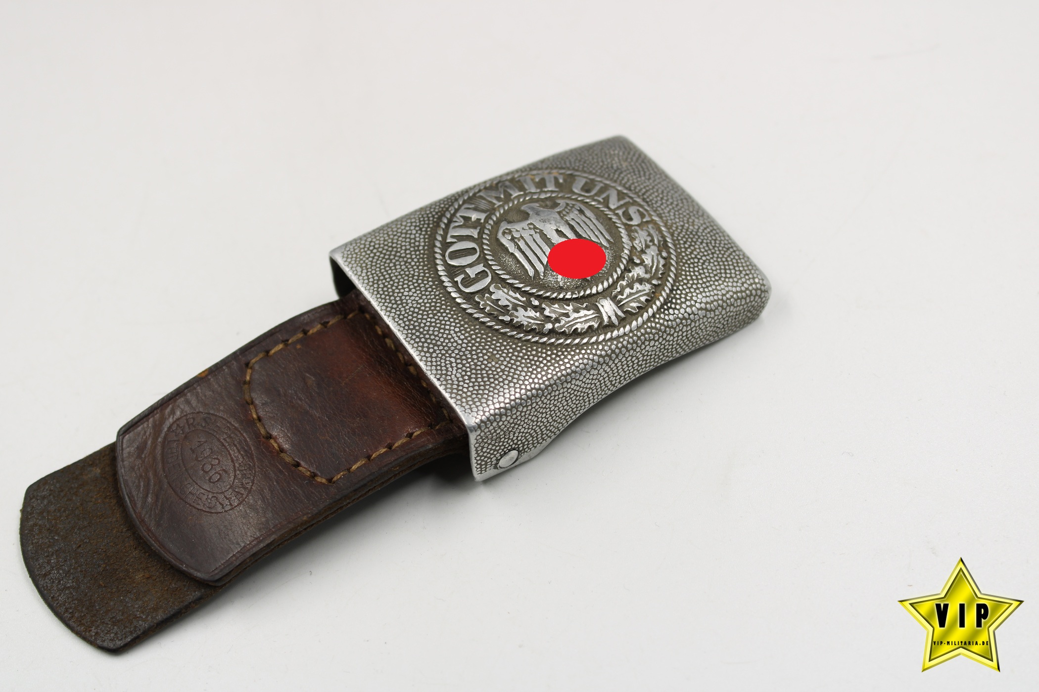 Wehrmacht Heer Koppelschloss mit Hersteller und Einheit