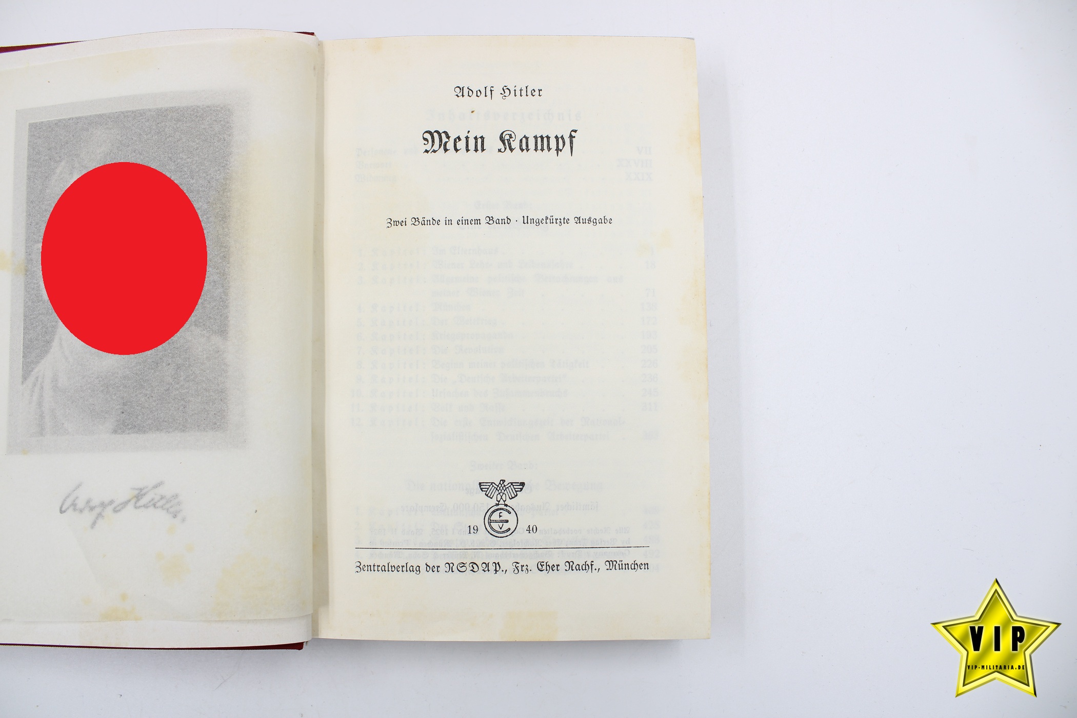 Mein Kampf 1940 Tornisterausgabe im Schuber 