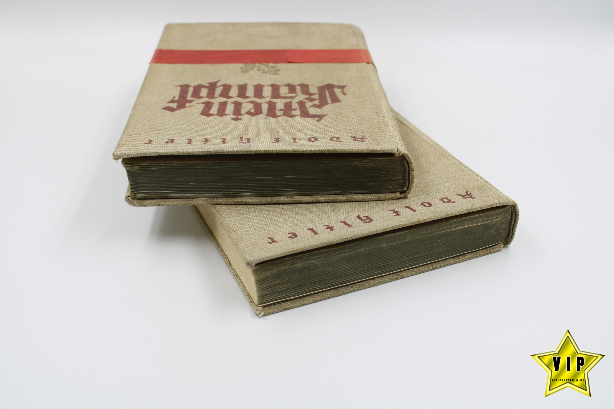 Mein Kampf Geschenkausgabe 2 Bände von 1934 Band 1 + 2 Bücherei Ausgabe