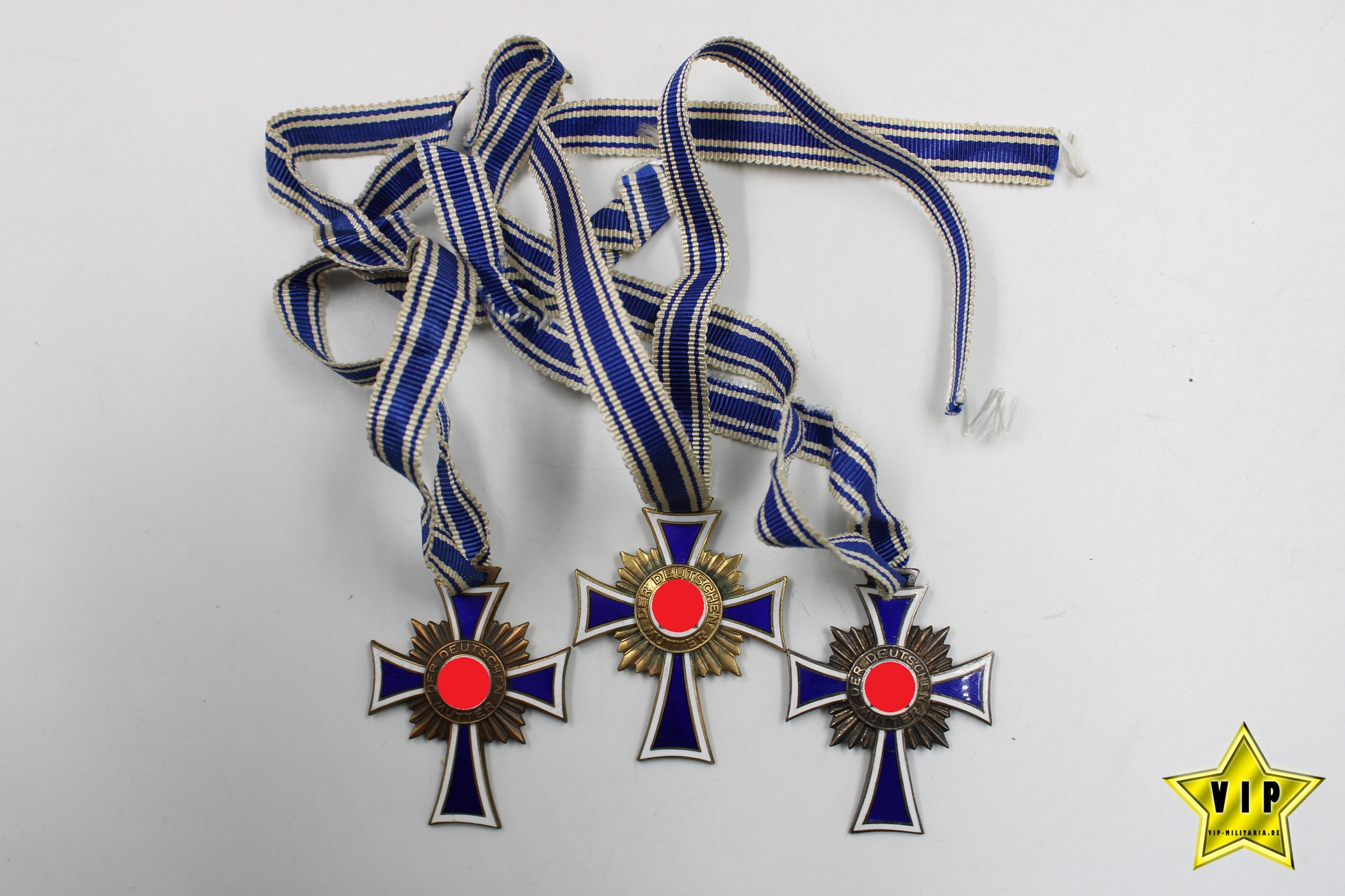 Mutterkreuz Gold+Silber+Bronze 