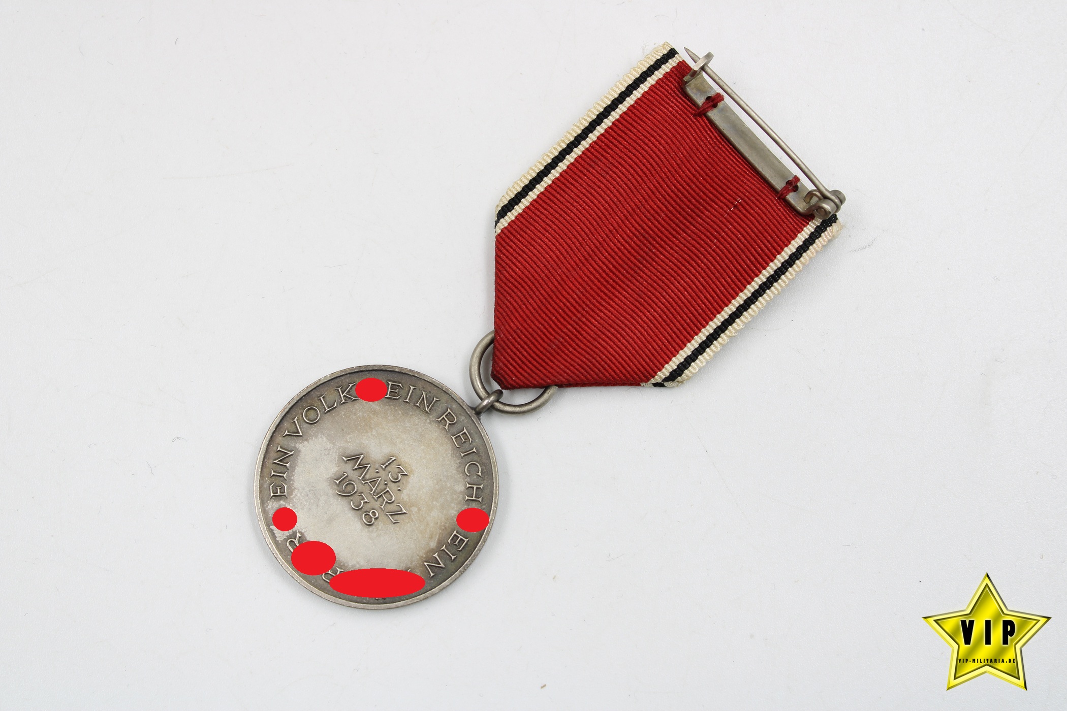 Anschluss Medaille 13. März 1938 Österreich im Verleihungsetui 