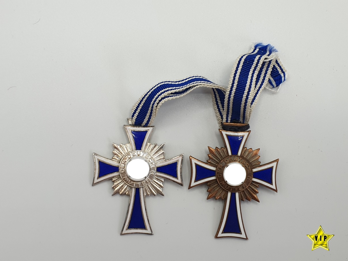 Mutterkreuz Silber + Bronze