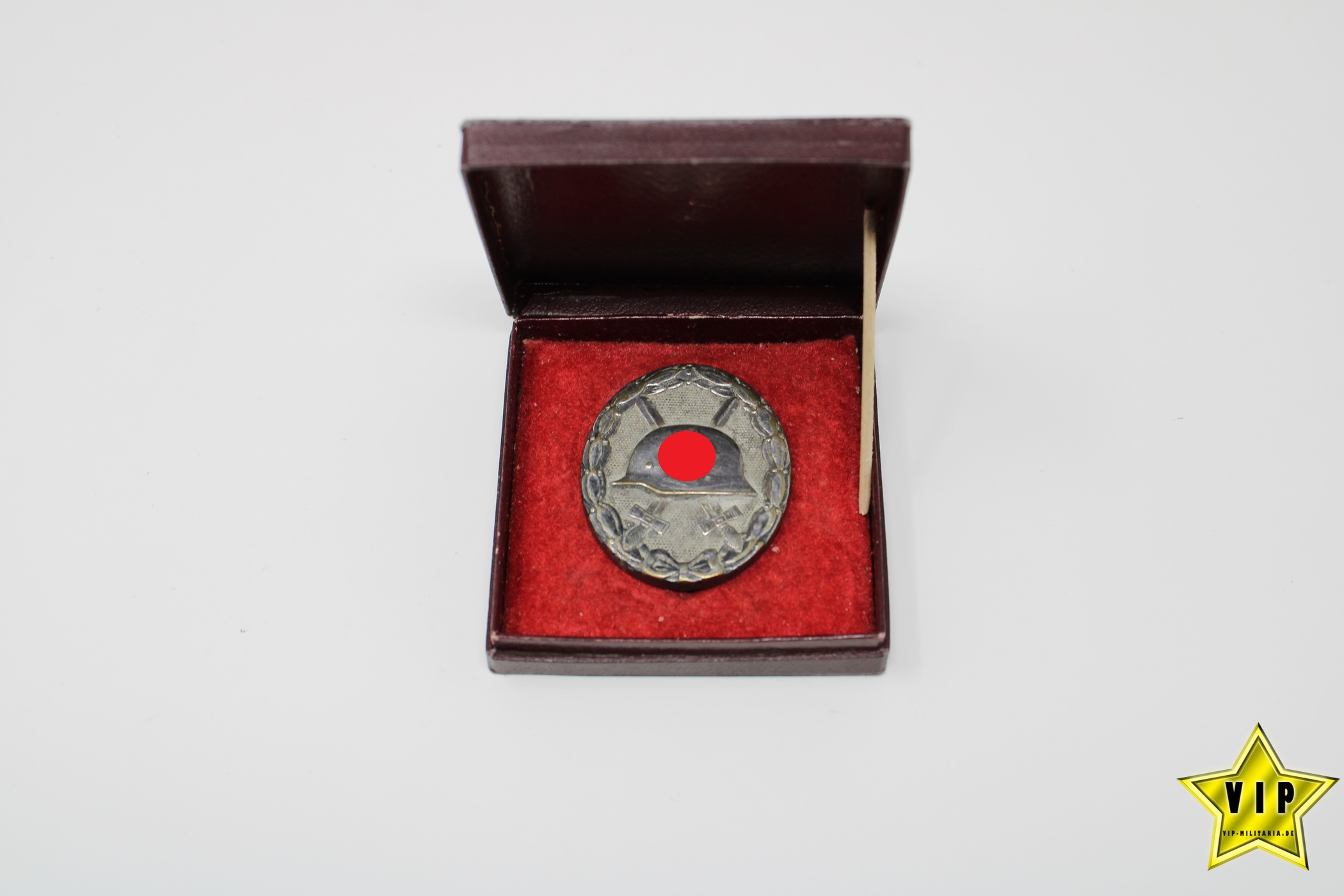 Verwundetenabzeichen in Silber im Etui