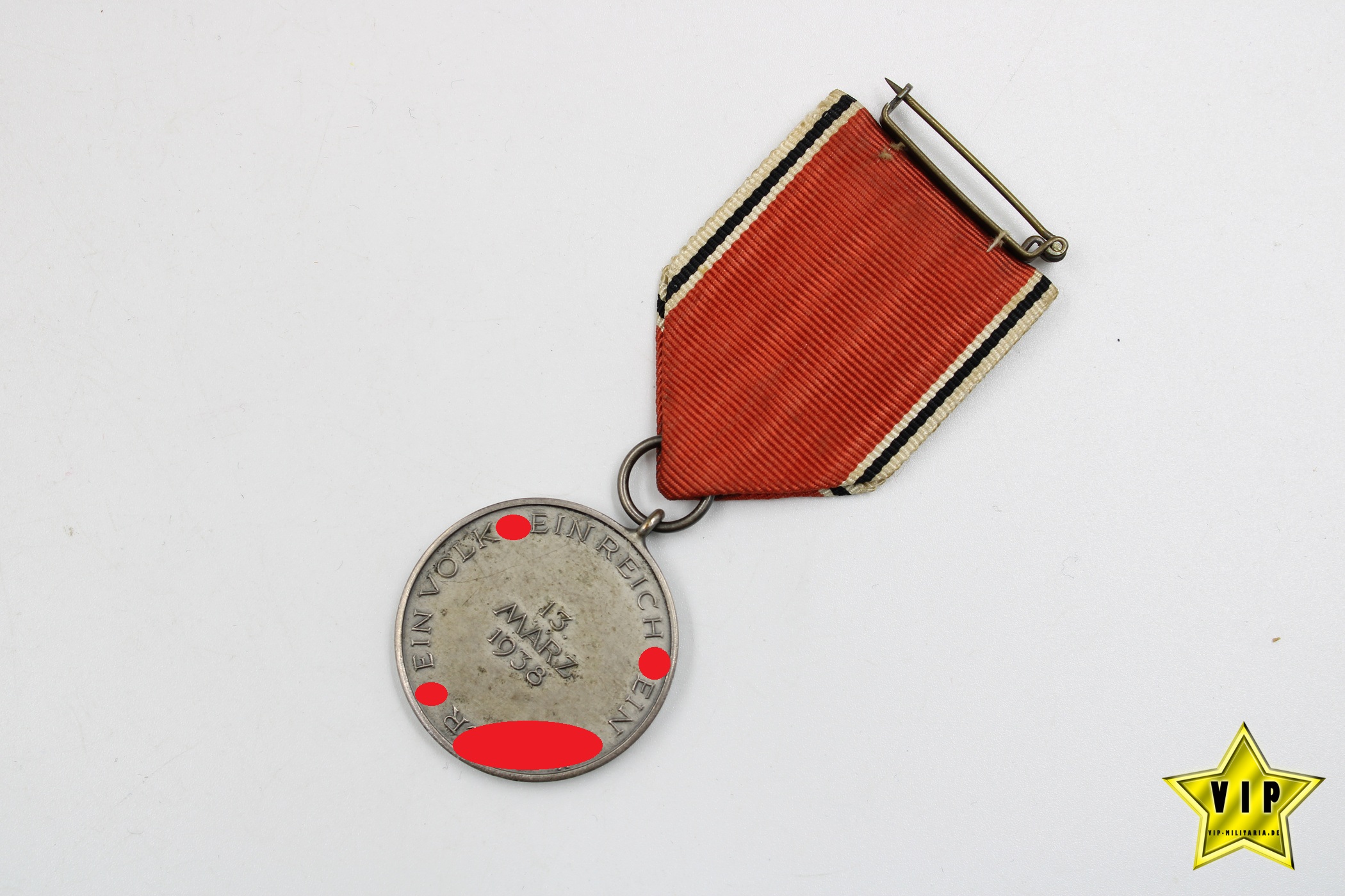 Anschluss Medaille 13. März 1938 Österreich im Verleihungsetui