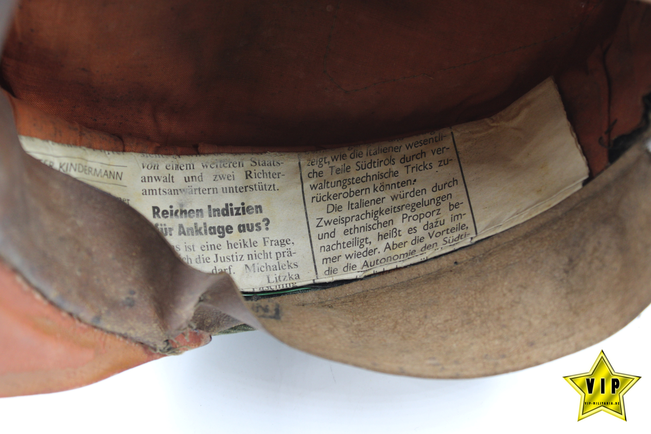 Infanterie Offizier Schirmmütze Dachbodenfund