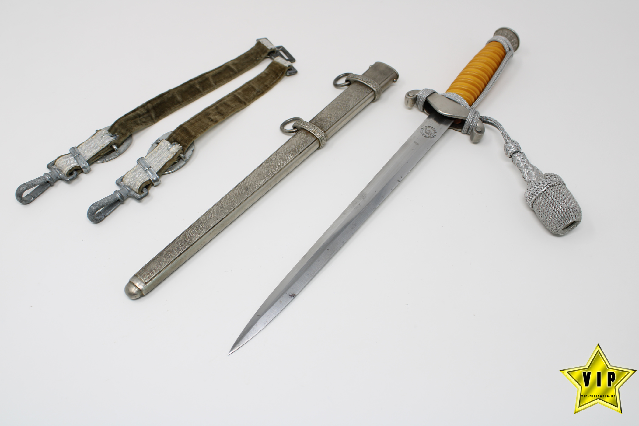 Wehrmacht Heer Offiziersdolch Hersteller Gustav Spitzer, Solingen komplett