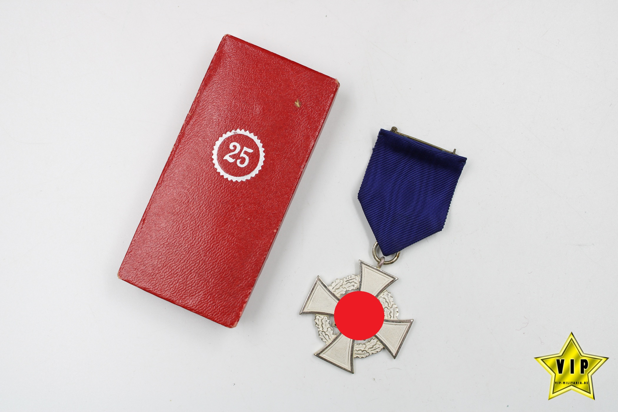 Treuedienst Ehrenzeichen 25 in Silber im Verleihungsetui 