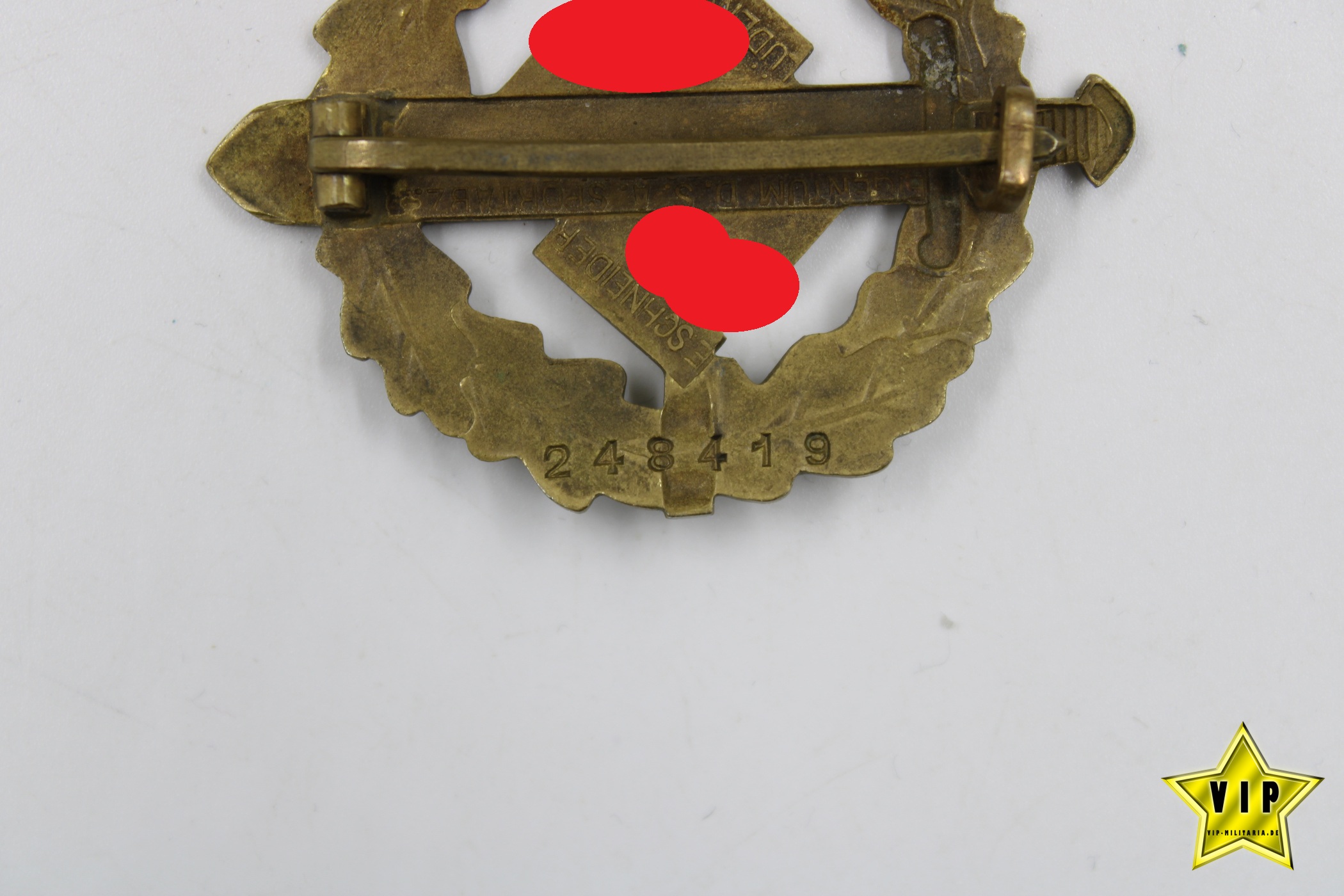 SA Sportabzeichen in Bronze Mitgliedsnummer 248419
