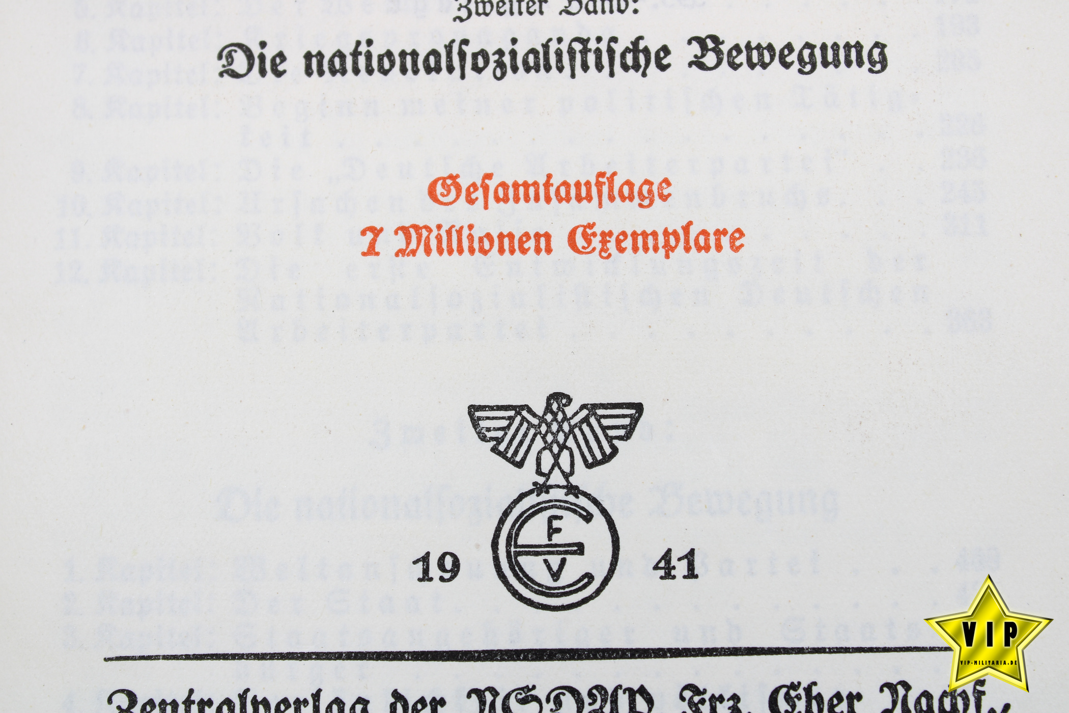 Mein Kampf 1941 Jubiläumsausgabe mit Schutzumschlag