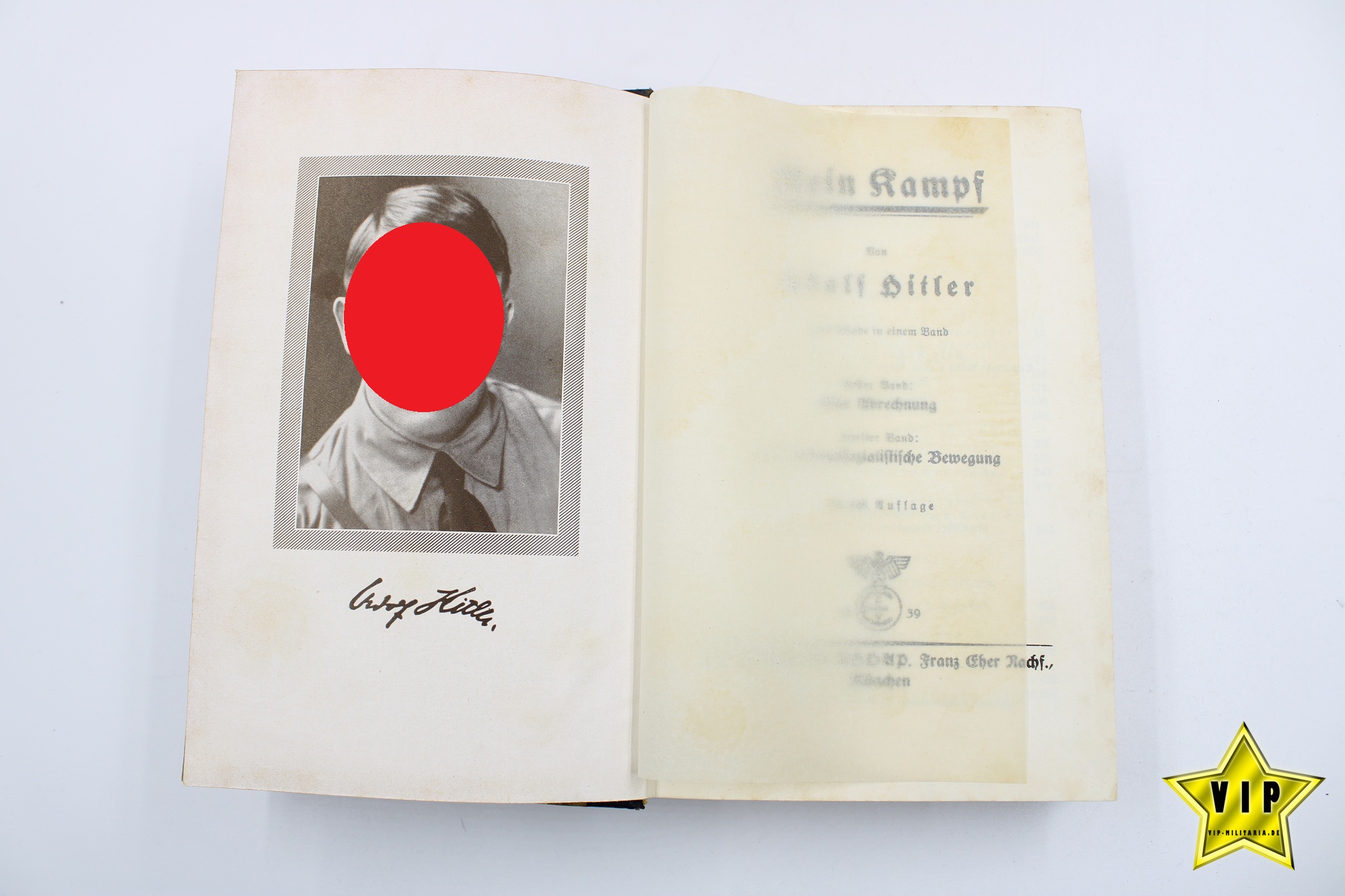 Mein Kampf 1939 mit Stadtwappen aus Leipzig