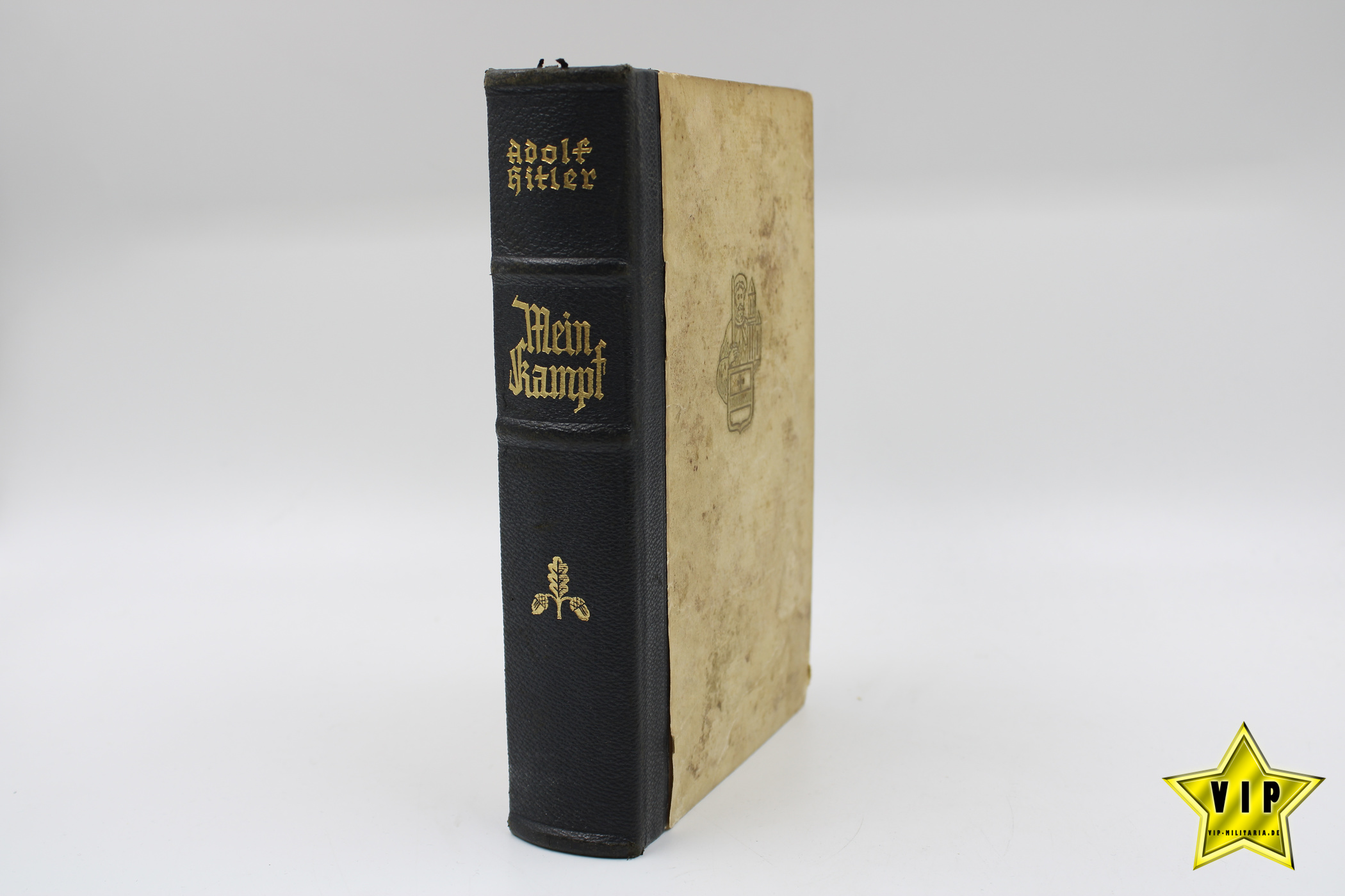 Mein Kampf 1939 mit Stadtwappen Meppen mit Goldschnitt im Schuber